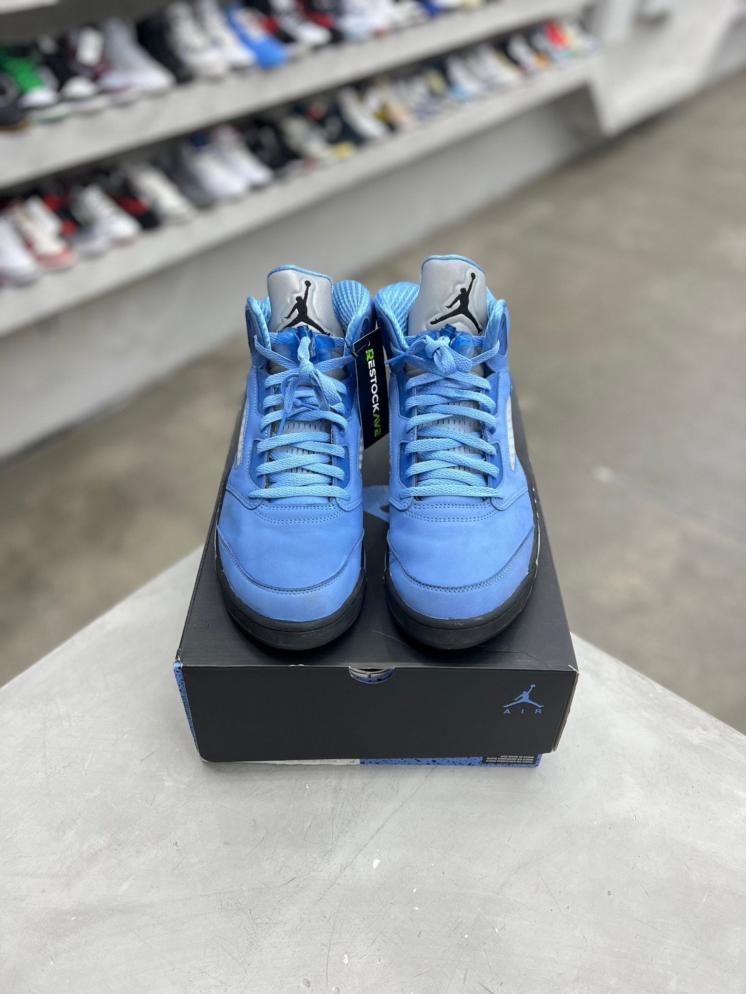 Jordan 5 Retro UNC University Blue Sz 12 (PREOWNED) - Restock AveJordan 5 Retro UNC University Blue Sz 12 (PREOWNED)Restock AveRestock Ave12Restock Ave