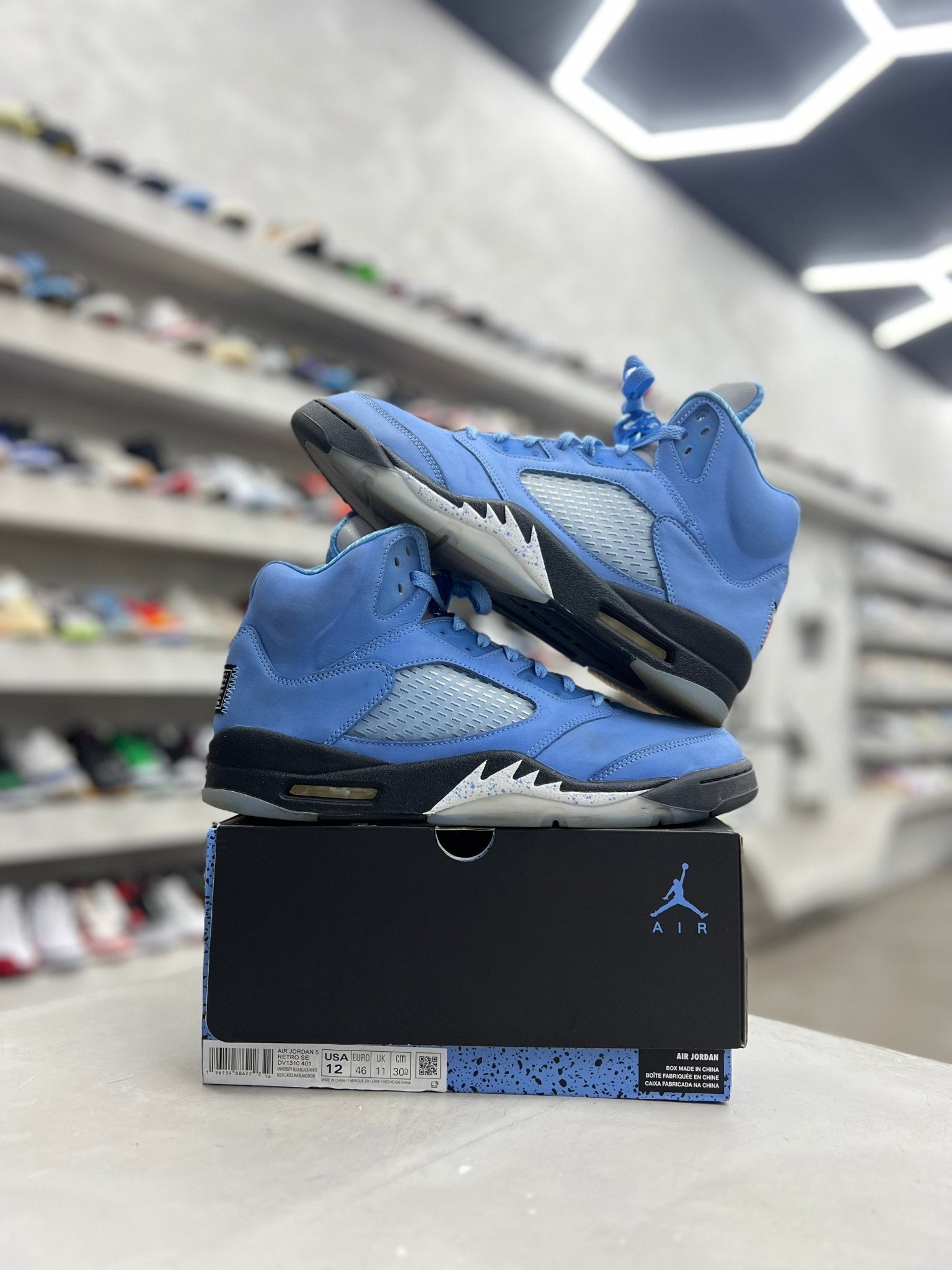 Jordan 5 Retro UNC University Blue Sz 12 (PREOWNED) - Restock AveJordan 5 Retro UNC University Blue Sz 12 (PREOWNED)Restock AveRestock Ave12Restock Ave