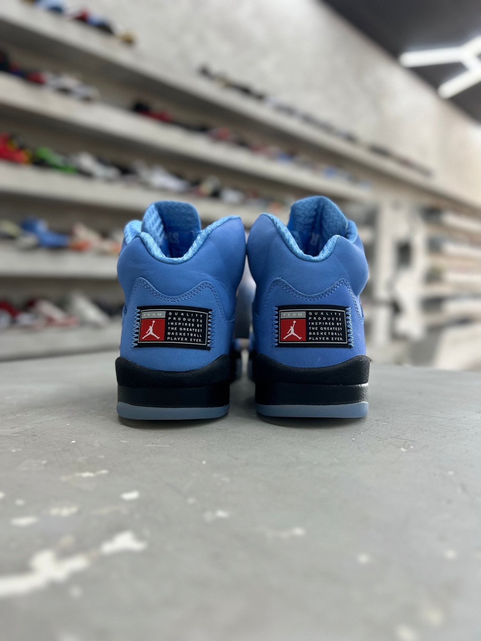 Jordan 5 Retro UNC University Blue Sz 8 (PREOWNED)(NO BOX) - Restock AveJordan 5 Retro UNC University Blue Sz 8 (PREOWNED)(NO BOX)Restock AveRestock Ave8Restock Ave