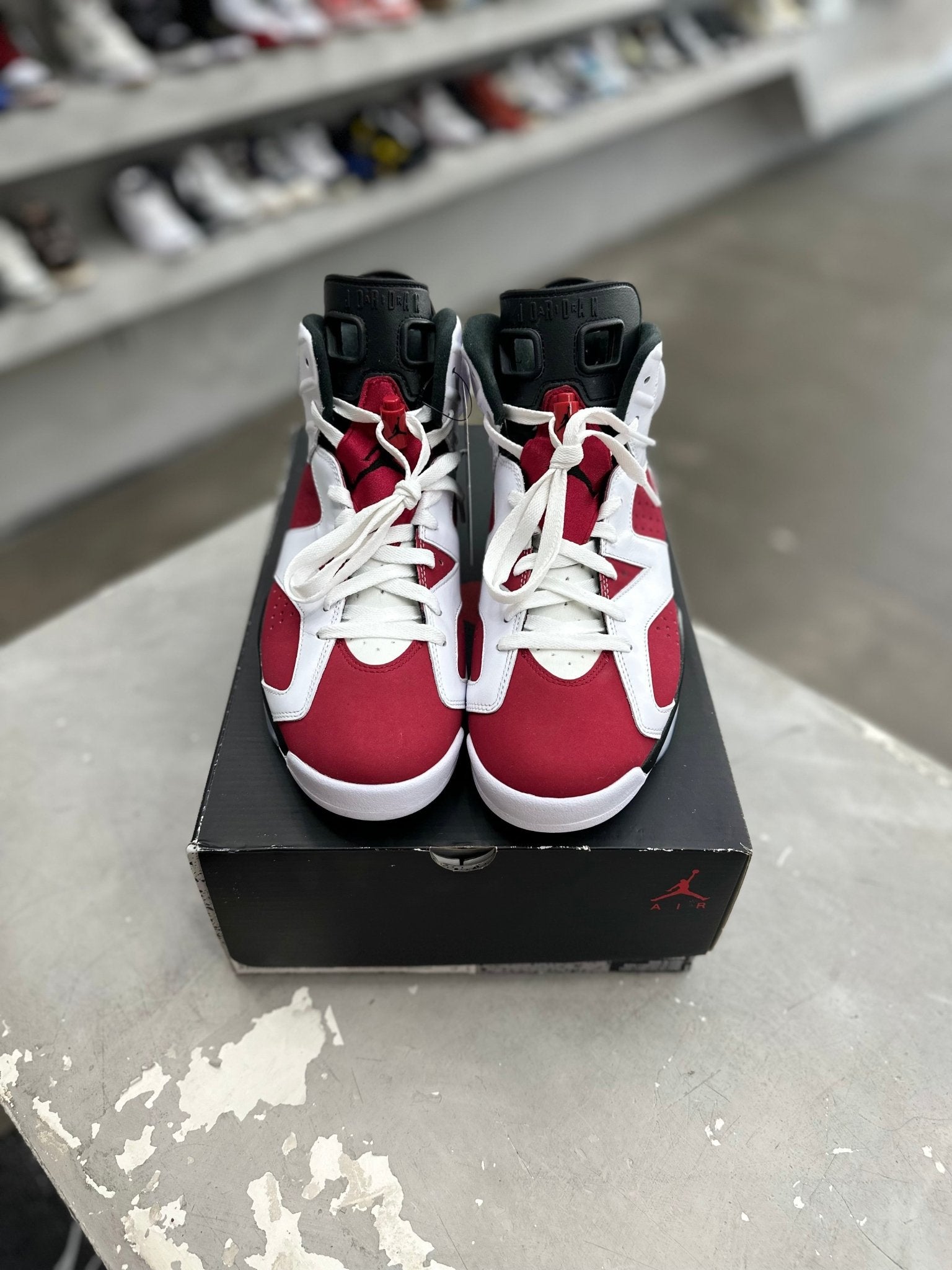 Jordan 6 Retro Carmine Sz 9.5 (PREOWNED) - Restock AveJordan 6 Retro Carmine Sz 9.5 (PREOWNED)Restock AveRestock Ave9.527026547Restock Ave