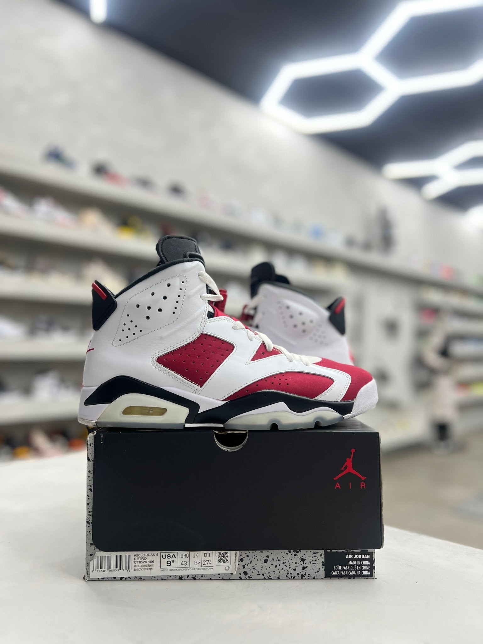 Jordan 6 Retro Carmine Sz 9.5 (PREOWNED) - Restock AveJordan 6 Retro Carmine Sz 9.5 (PREOWNED)Restock AveRestock Ave9.5Restock Ave
