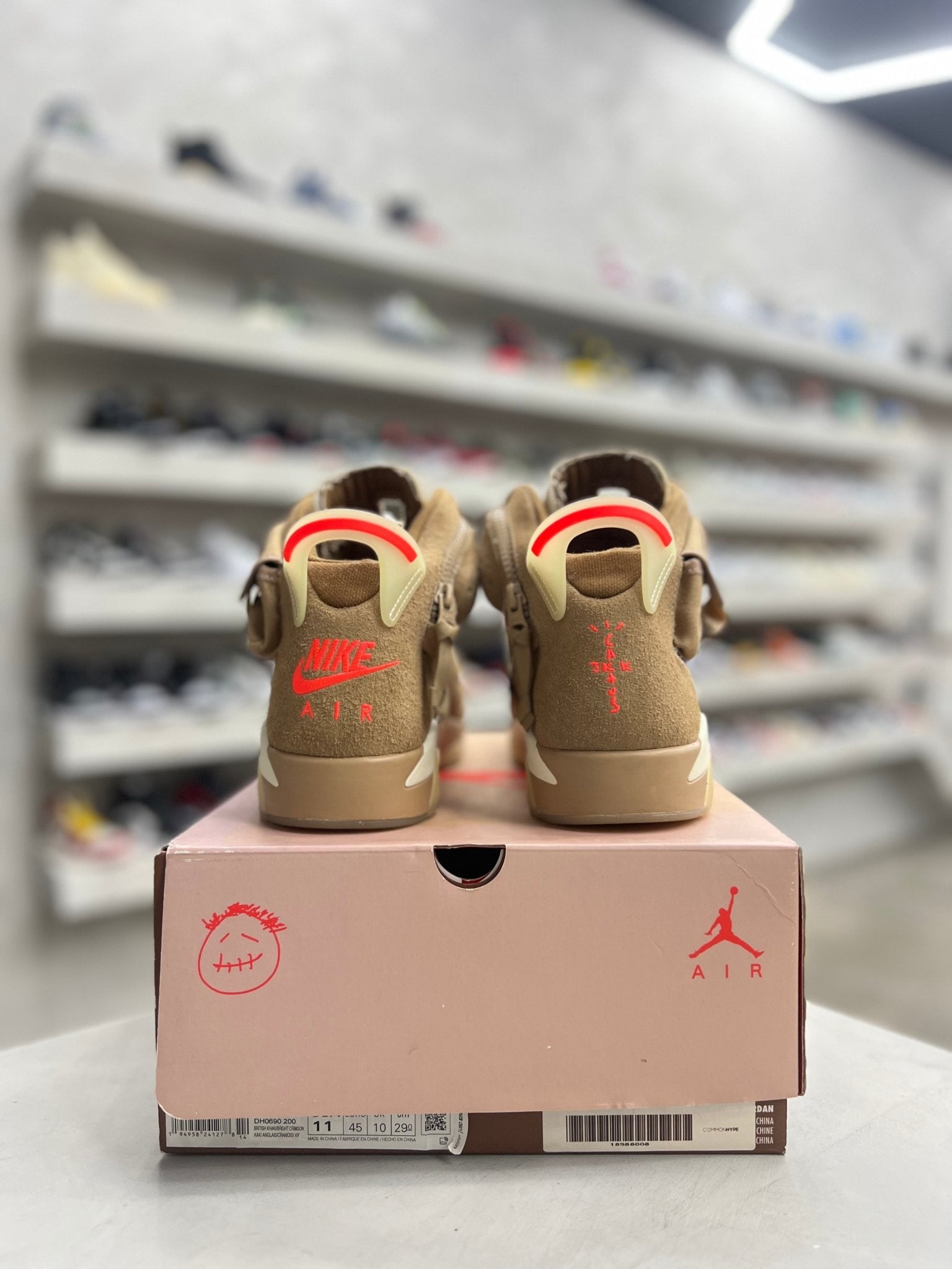 Jordan 6 Retro Travis Scott British Khaki Sz 11 (PREOWNED) - Restock AveJordan 6 Retro Travis Scott British Khaki Sz 11 (PREOWNED)Restock AveRestock Ave1140645747Restock Ave