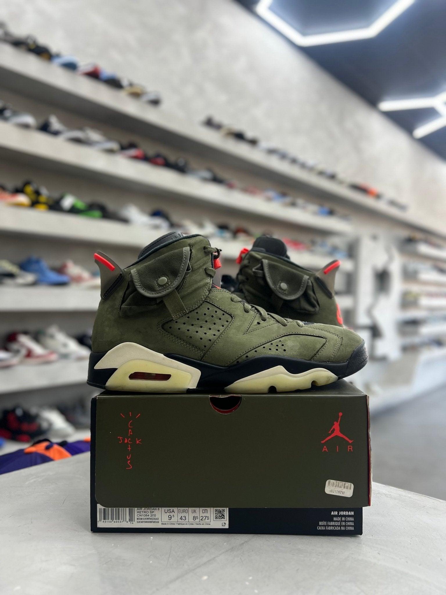 Jordan 6 Retro Travis Scott Sz 9.5 (PREOWNED) - Restock AveJordan 6 Retro Travis Scott Sz 9.5 (PREOWNED)Restock AveRestock Ave9.5Restock Ave