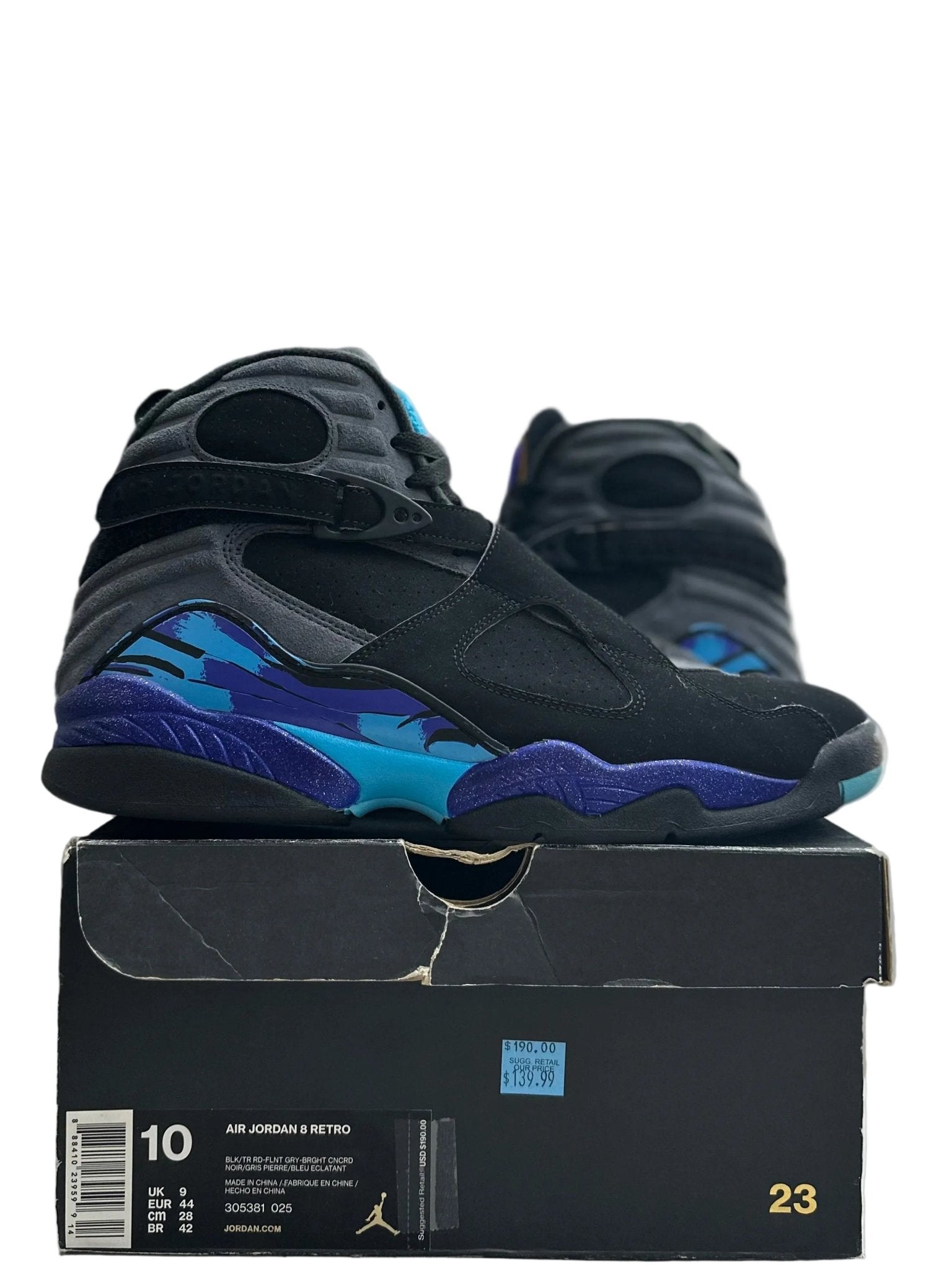 Jordan 8 Retro Aqua Sz 10 (PREOWNED) - Restock AveJordan 8 Retro Aqua Sz 10 (PREOWNED)Restock AveRestock Ave10Restock Ave