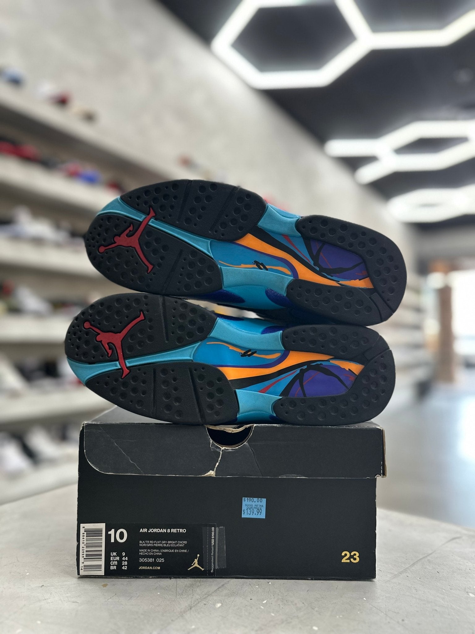 Jordan 8 Retro Aqua Sz 10 (PREOWNED) - Restock AveJordan 8 Retro Aqua Sz 10 (PREOWNED)Restock AveRestock Ave10Restock Ave