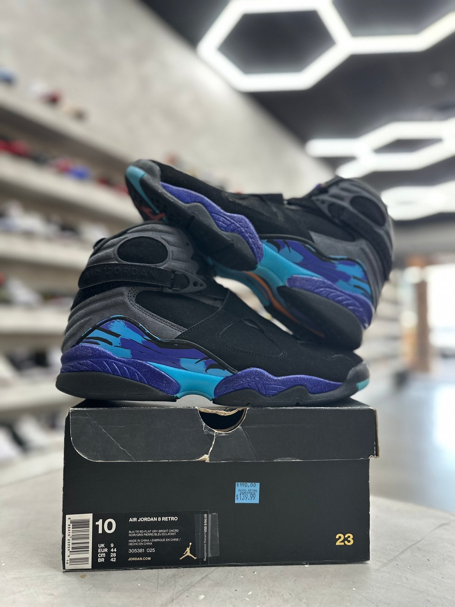 Jordan 8 Retro Aqua Sz 10 (PREOWNED) - Restock AveJordan 8 Retro Aqua Sz 10 (PREOWNED)Restock AveRestock Ave10Restock Ave
