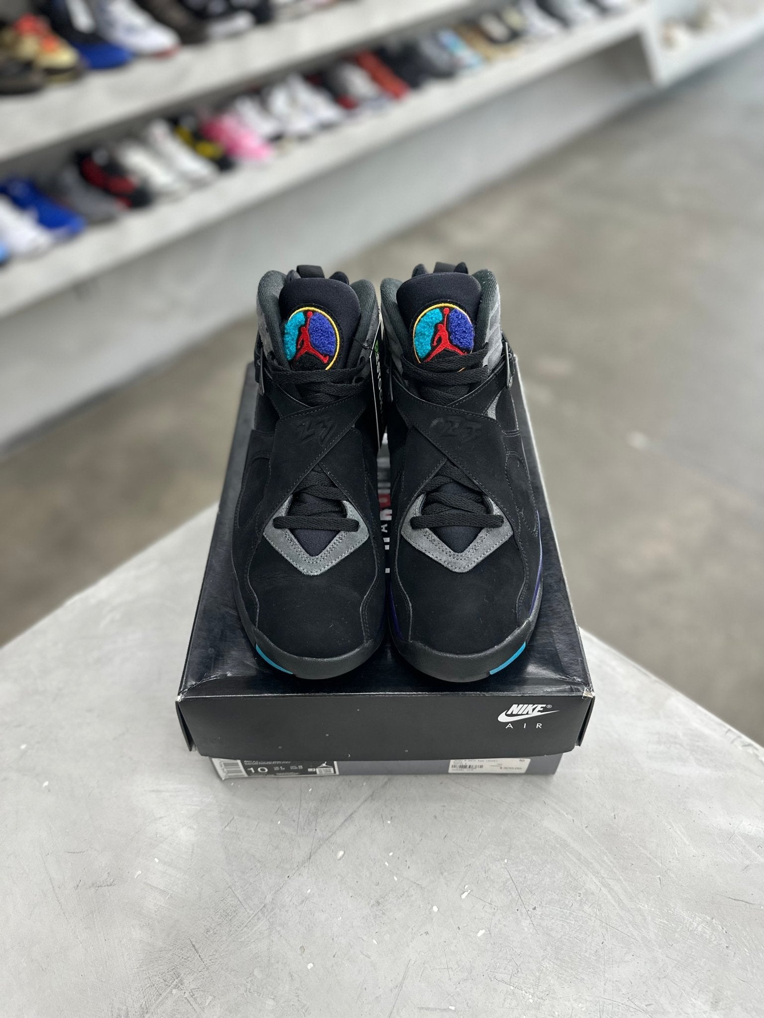 Jordan 8 Retro Aqua Sz 10 (PREOWNED) - Restock AveJordan 8 Retro Aqua Sz 10 (PREOWNED)Restock AveRestock Ave1033916275Restock Ave
