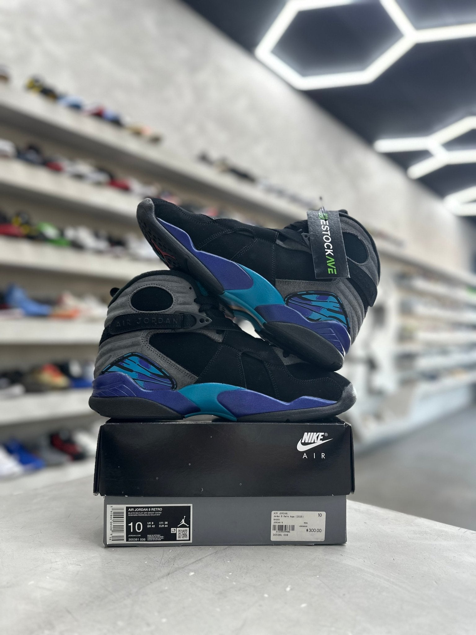 Jordan 8 Retro Aqua Sz 10 (PREOWNED) - Restock AveJordan 8 Retro Aqua Sz 10 (PREOWNED)Restock AveRestock Ave1033916275Restock Ave