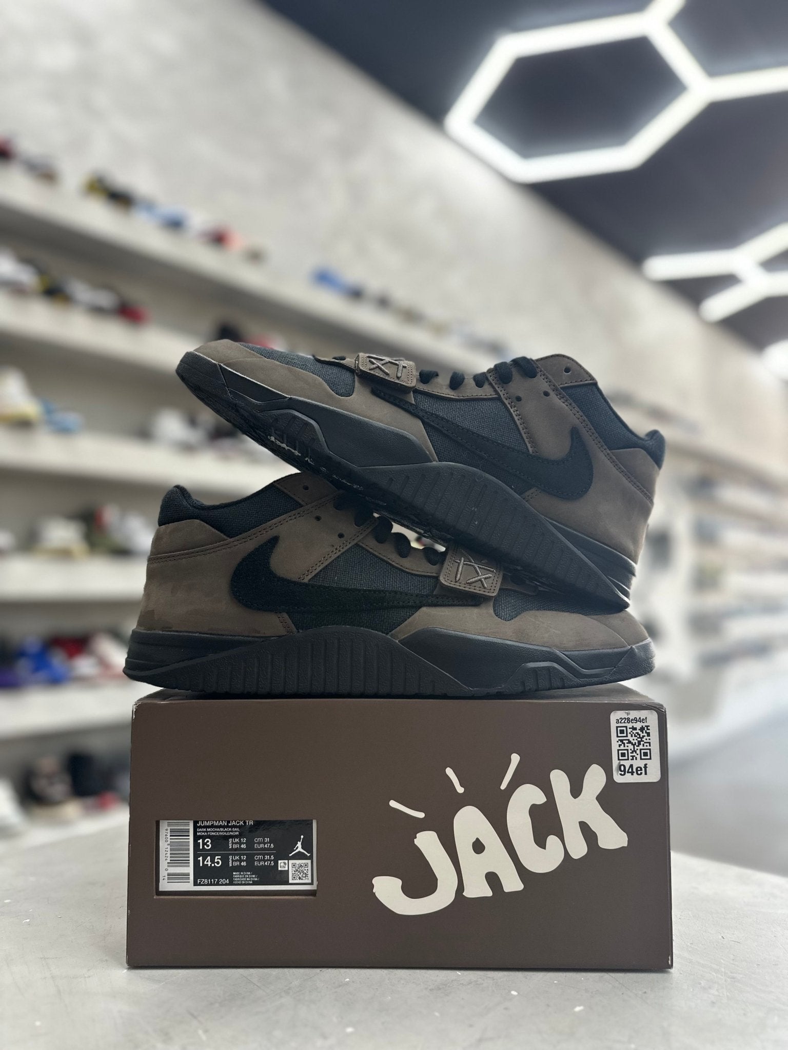 Jordan Jumpman Jack TR Travis Scott Dark Mocha Sz 13 (PREOWNED