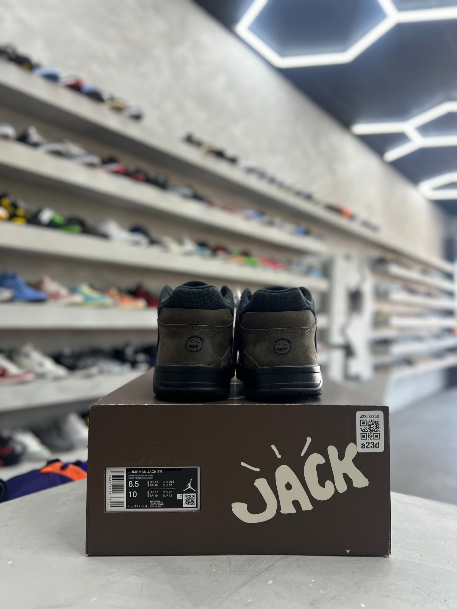 Jordan Jumpman Jack TR Travis Scott Dark Mocha Sz 8.5 (PREOWNED) - Restock AveJordan Jumpman Jack TR Travis Scott Dark Mocha Sz 8.5 (PREOWNED)Restock AveRestock Ave8.5Restock Ave