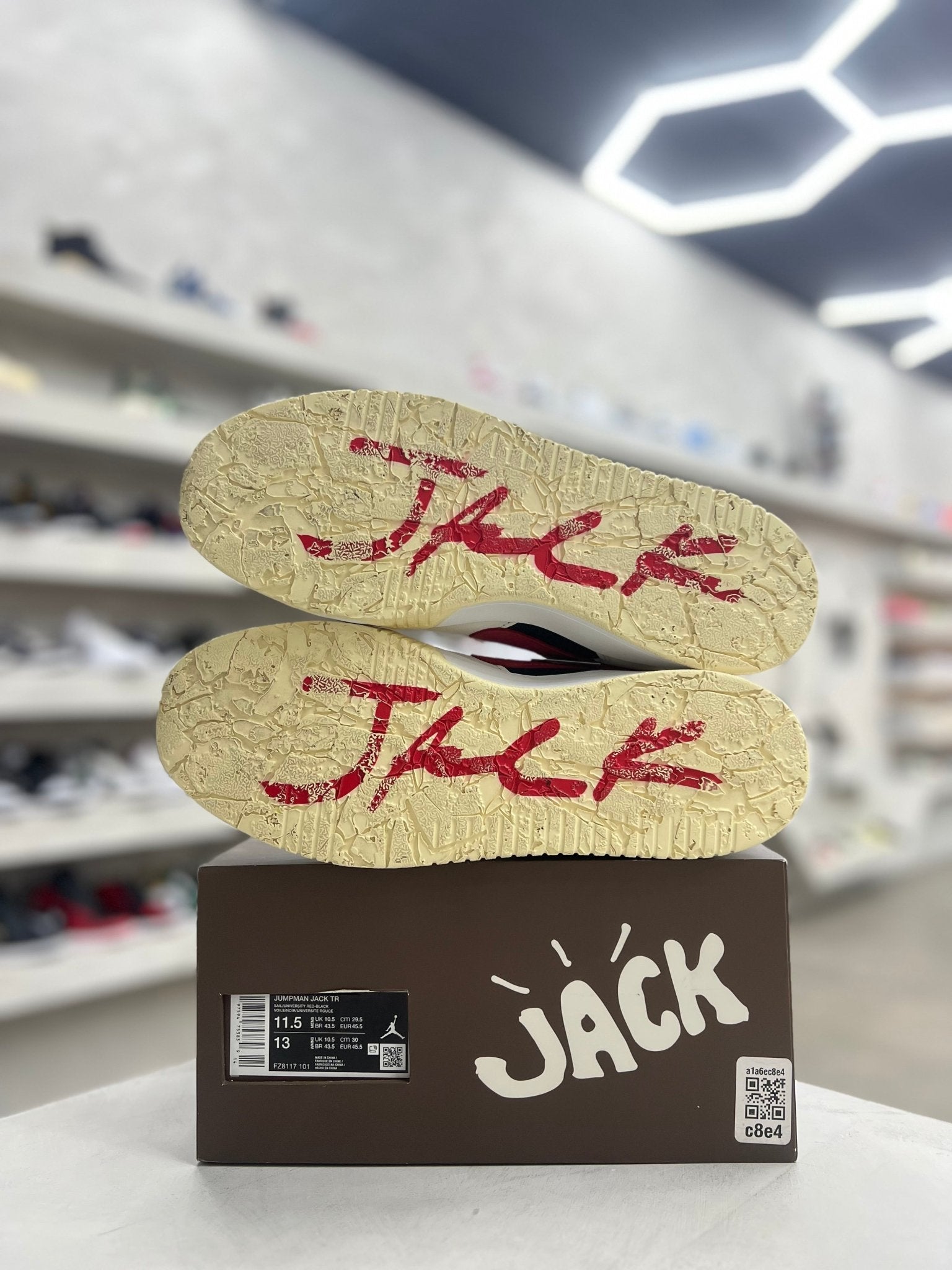 Jordan Jumpman Jack TR Travis Scott University Red Sz 11.5 (PREOWNED) - Restock AveJordan Jumpman Jack TR Travis Scott University Red Sz 11.5 (PREOWNED)Restock AveRestock Ave11.527833459Restock Ave
