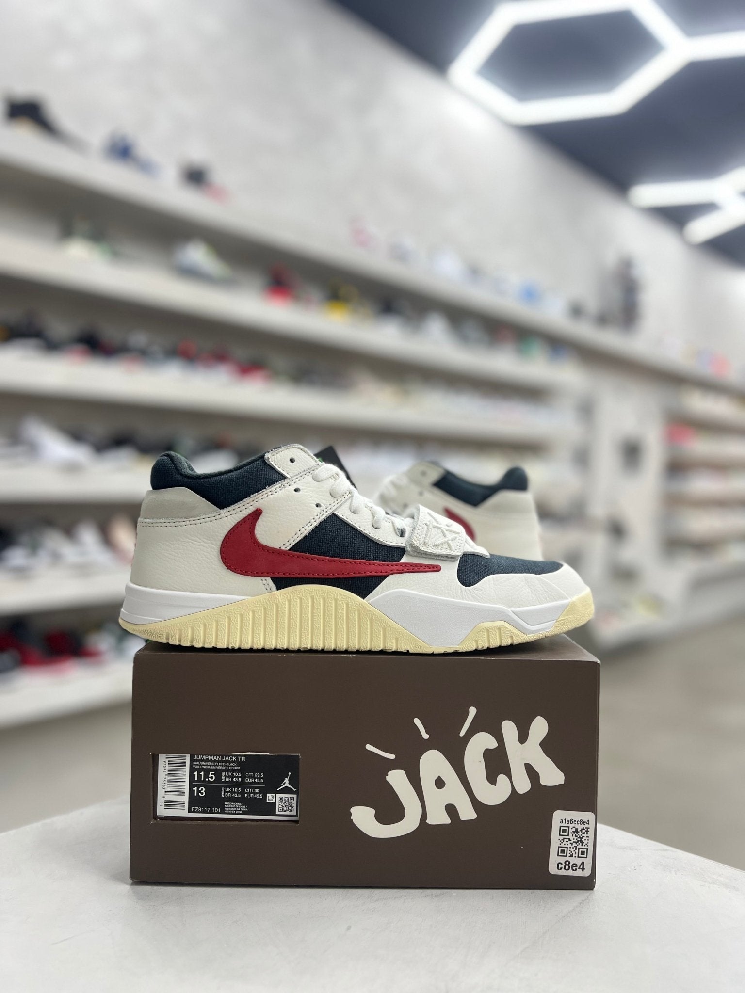 Jordan Jumpman Jack TR Travis Scott University Red Sz 11.5 (PREOWNED) - Restock AveJordan Jumpman Jack TR Travis Scott University Red Sz 11.5 (PREOWNED)Restock AveRestock Ave11.527833459Restock Ave