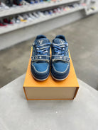 Louis Vuitton Trainer Low 'Velcro Strap - Light Blue Monogram Denim Sz 10 (PREOWNED) - Restock AveLouis Vuitton Trainer Low 'Velcro Strap - Light Blue Monogram Denim Sz 10 (PREOWNED)Restock AveRestock Ave10Restock Ave