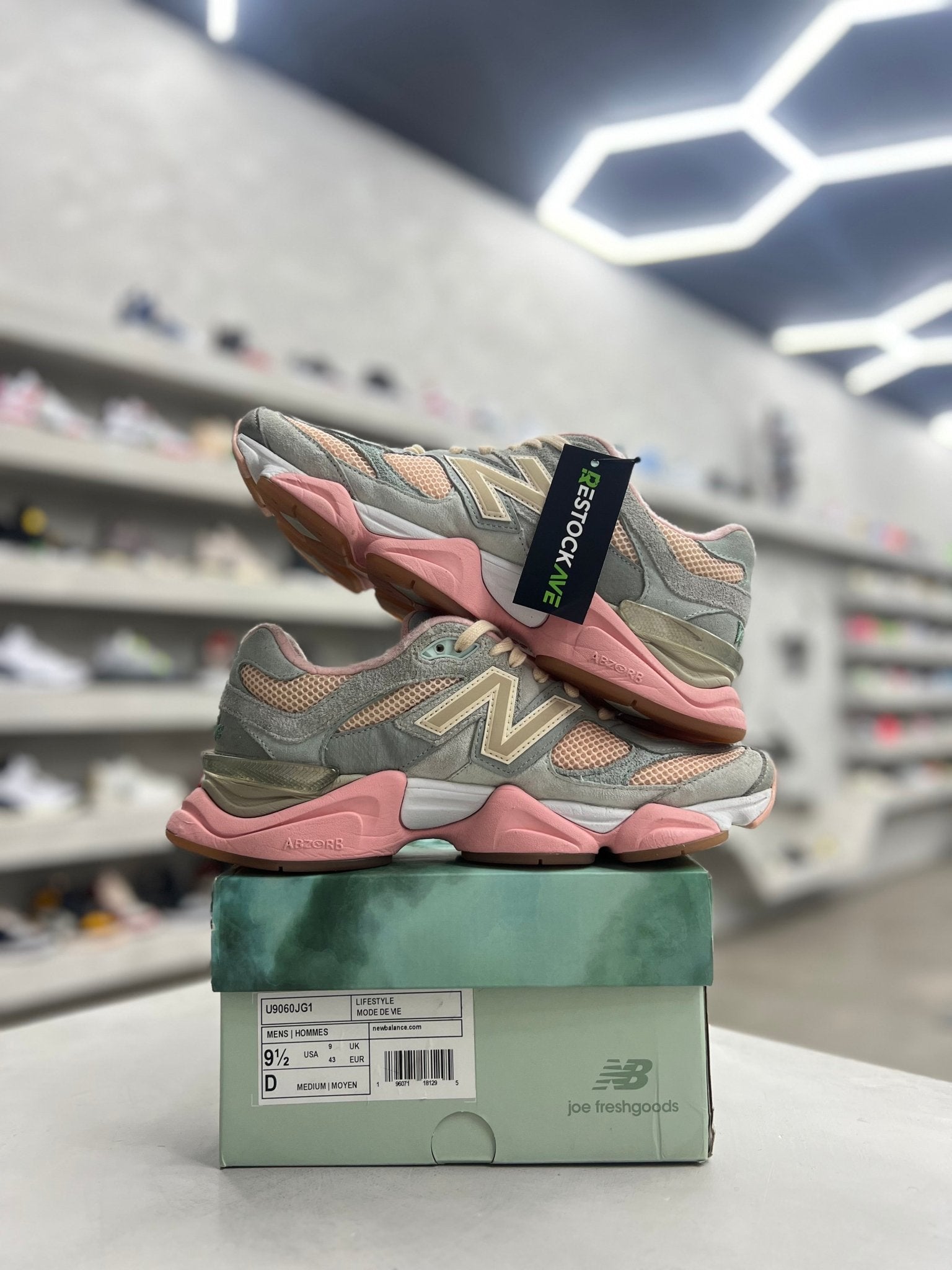 New Balance 9060 Joe Freshgoods Inside Voices Baby Shower Blue Sz 9.5 (PREOWNED) - Restock AveNew Balance 9060 Joe Freshgoods Inside Voices Baby Shower Blue Sz 9.5 (PREOWNED)Restock AveRestock Ave9.5Restock Ave
