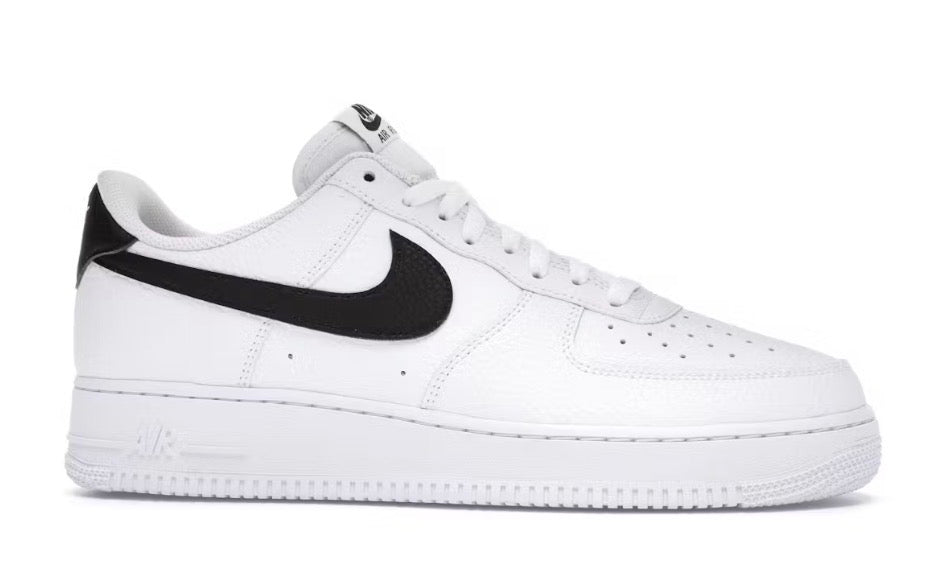 Restock Ave Nike Air Force 1 Low '07 Black White Pebbled Leather – Restock Ave