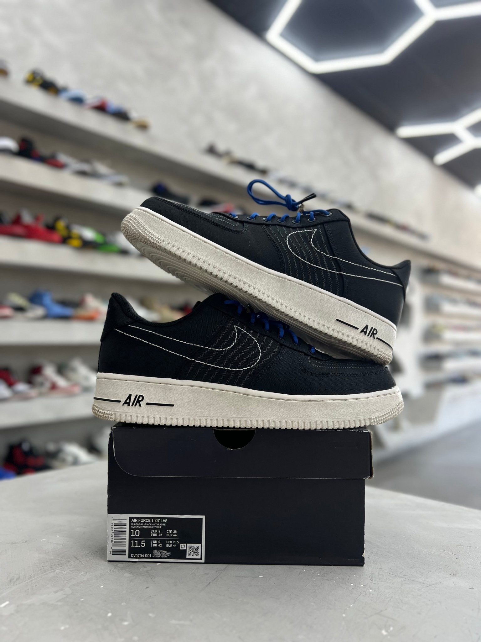 Nike Air Force 1 Low '07 LV8 Black Sail Sz 10 (PREOWNED) - Restock AveNike Air Force 1 Low '07 LV8 Black Sail Sz 10 (PREOWNED)Restock AveRestock Ave1084096627Restock Ave