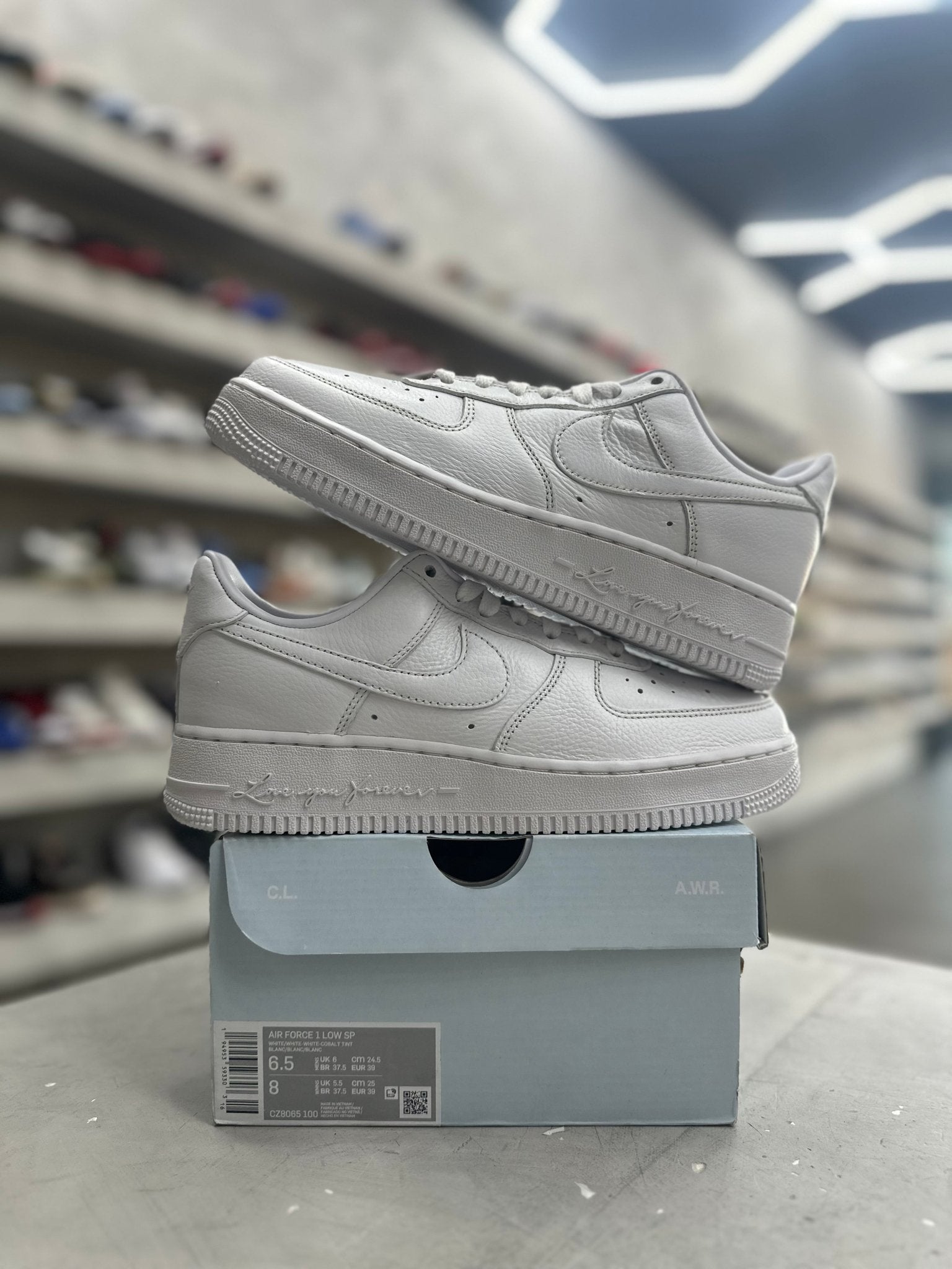 Nike Air Force 1 Low Drake NOCTA Certified Lover Boy Sz 6.5 (PREOWNED) - Restock AveNike Air Force 1 Low Drake NOCTA Certified Lover Boy Sz 6.5 (PREOWNED)Restock AveRestock Ave6.5Restock Ave