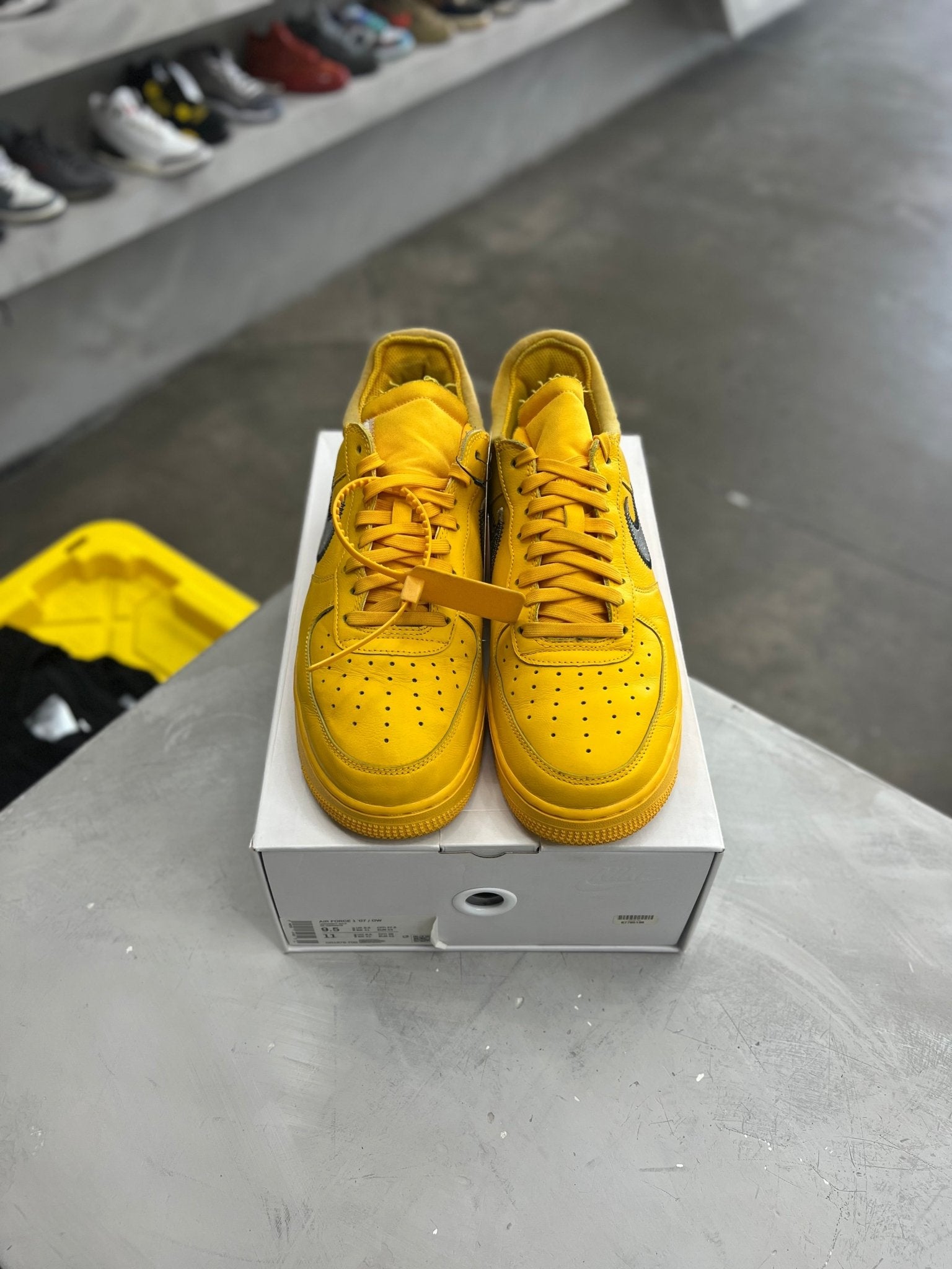 Nike Air Force 1 Low Off - White ICA University Gold Sz 9.5 (PREOWNED) - Restock AveNike Air Force 1 Low Off - White ICA University Gold Sz 9.5 (PREOWNED)Restock AveRestock Ave9.5Restock Ave