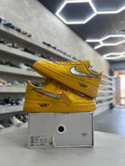 Nike Air Force 1 Low Off - White ICA University Gold Sz 9.5 (PREOWNED) - Restock AveNike Air Force 1 Low Off - White ICA University Gold Sz 9.5 (PREOWNED)Restock AveRestock Ave9.5Restock Ave