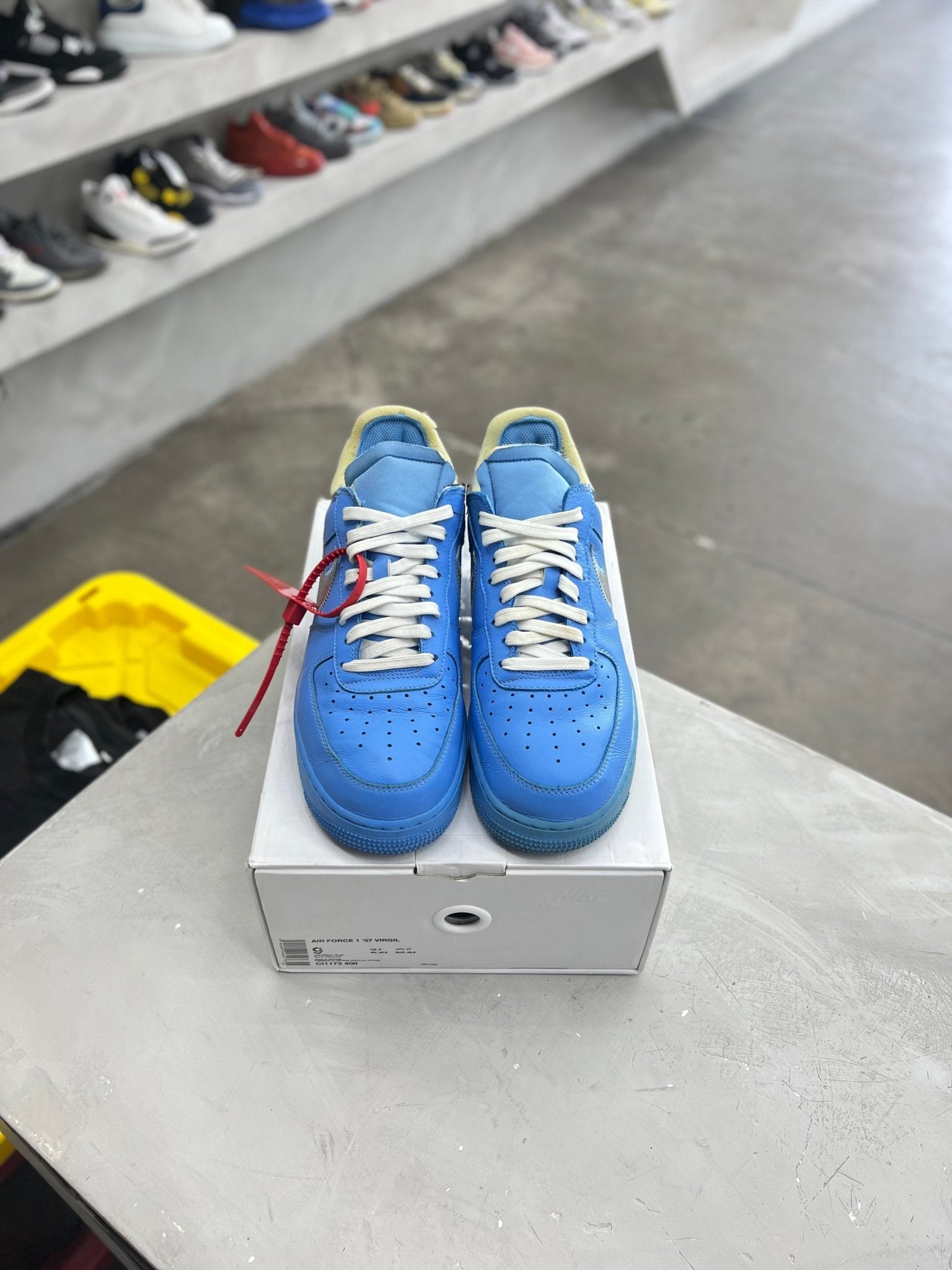 Nike Air Force 1 Low Off-White MCA University Blue Sz 9 (PREOWNED