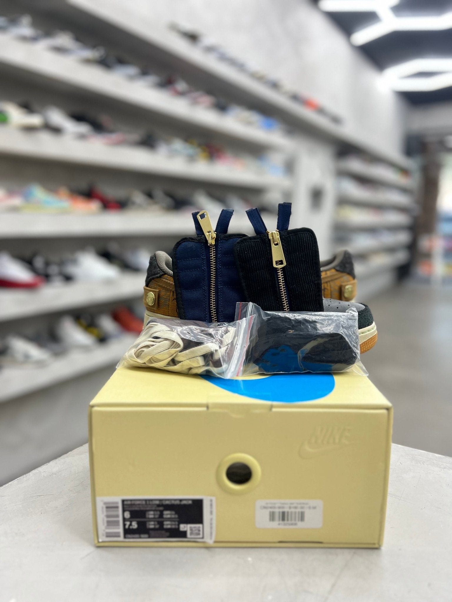Nike Air Force 1 Low Travis Scott Cactus Jack Sz 6 (PREOWNED) - Restock AveNike Air Force 1 Low Travis Scott Cactus Jack Sz 6 (PREOWNED)Restock AveRestock Ave637714291Restock Ave