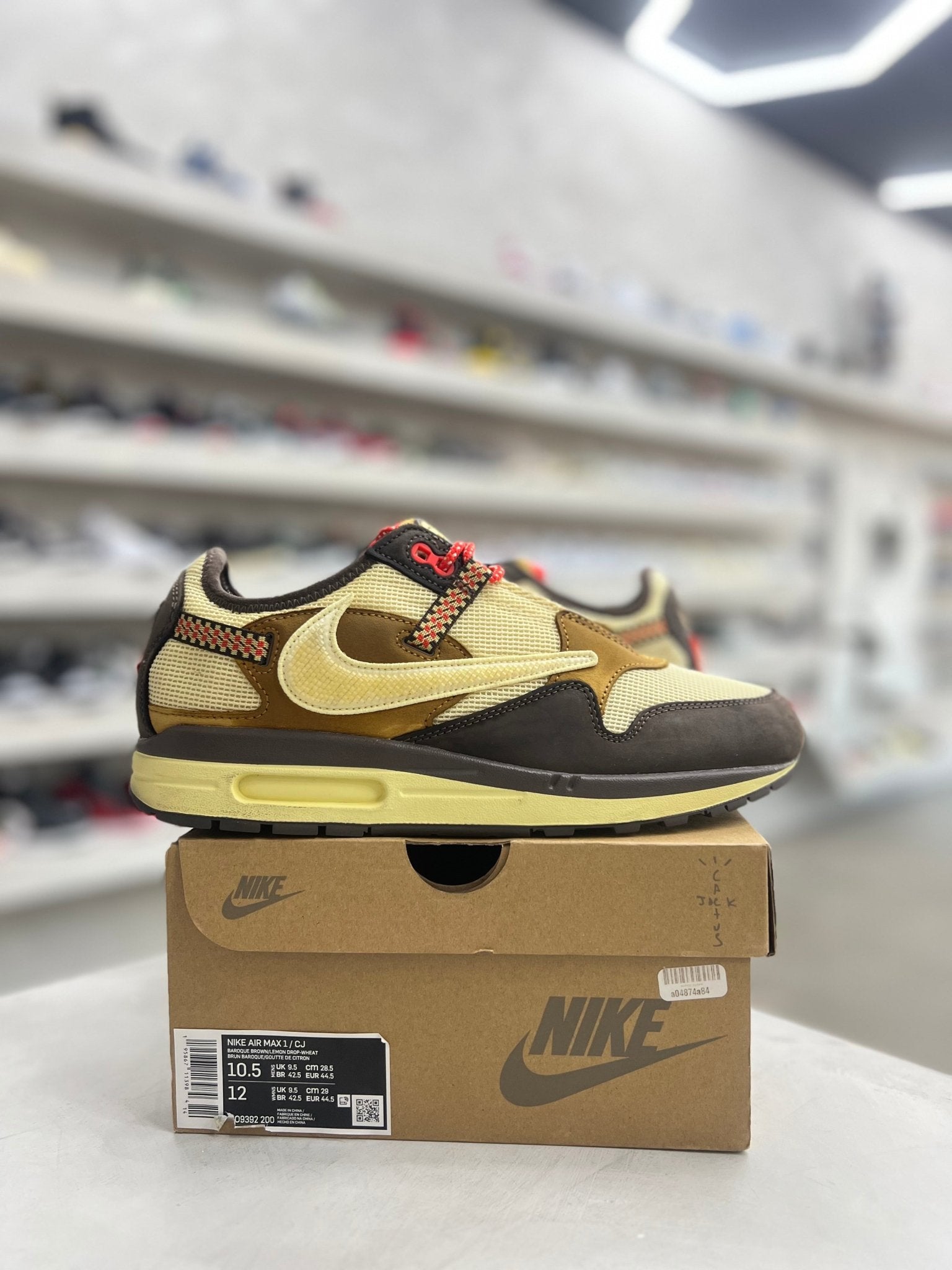 Nike Air Max 1 Travis Scott Cactus Jack Baroque Brown Sz 10.5 (PREOWNED) - Restock AveNike Air Max 1 Travis Scott Cactus Jack Baroque Brown Sz 10.5 (PREOWNED)Restock AveRestock Ave10.589978483Restock Ave