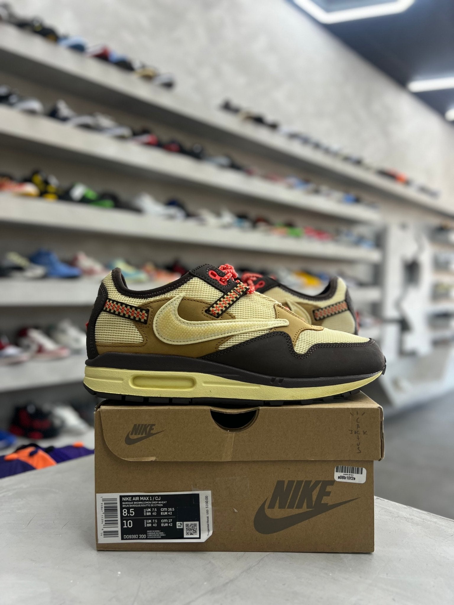 Nike Air Max 1 Travis Scott Cactus Jack Baroque Brown Sz 8.5