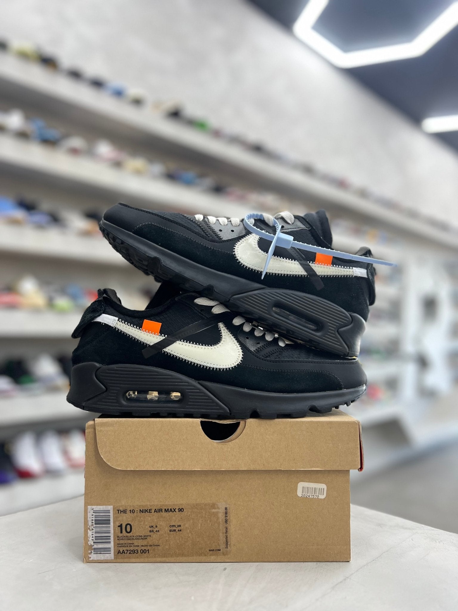 Nike Air Max 90 Off - White Black Sz 10 (PREOWNED) - Restock AveNike Air Max 90 Off - White Black Sz 10 (PREOWNED)Restock AveRestock Ave1024421235Restock Ave
