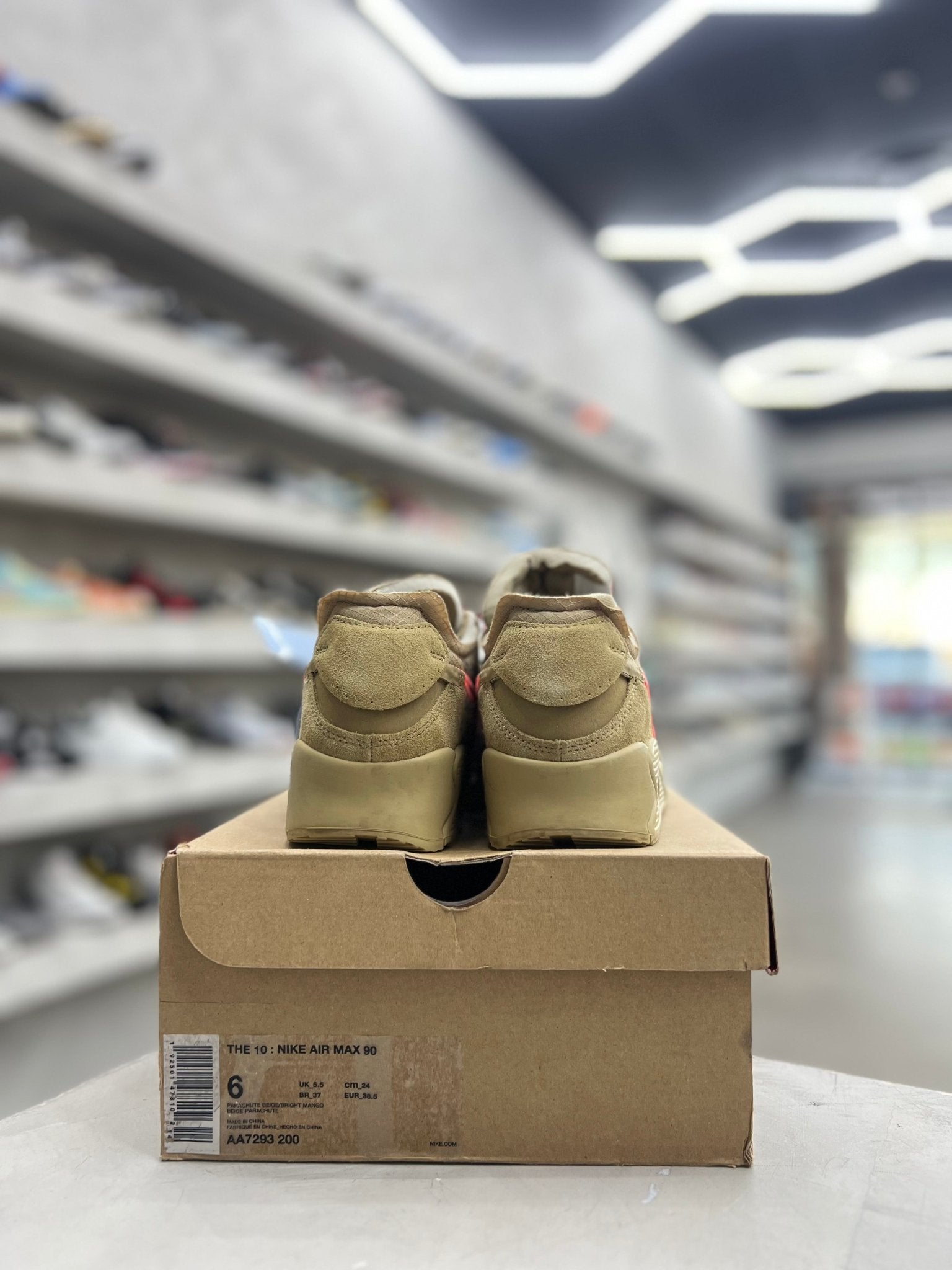 Nike Air Max 90 Off - White Desert Ore Sz 6 (PREOWNED) - Restock AveNike Air Max 90 Off - White Desert Ore Sz 6 (PREOWNED)Restock AveRestock Ave630505331Restock Ave