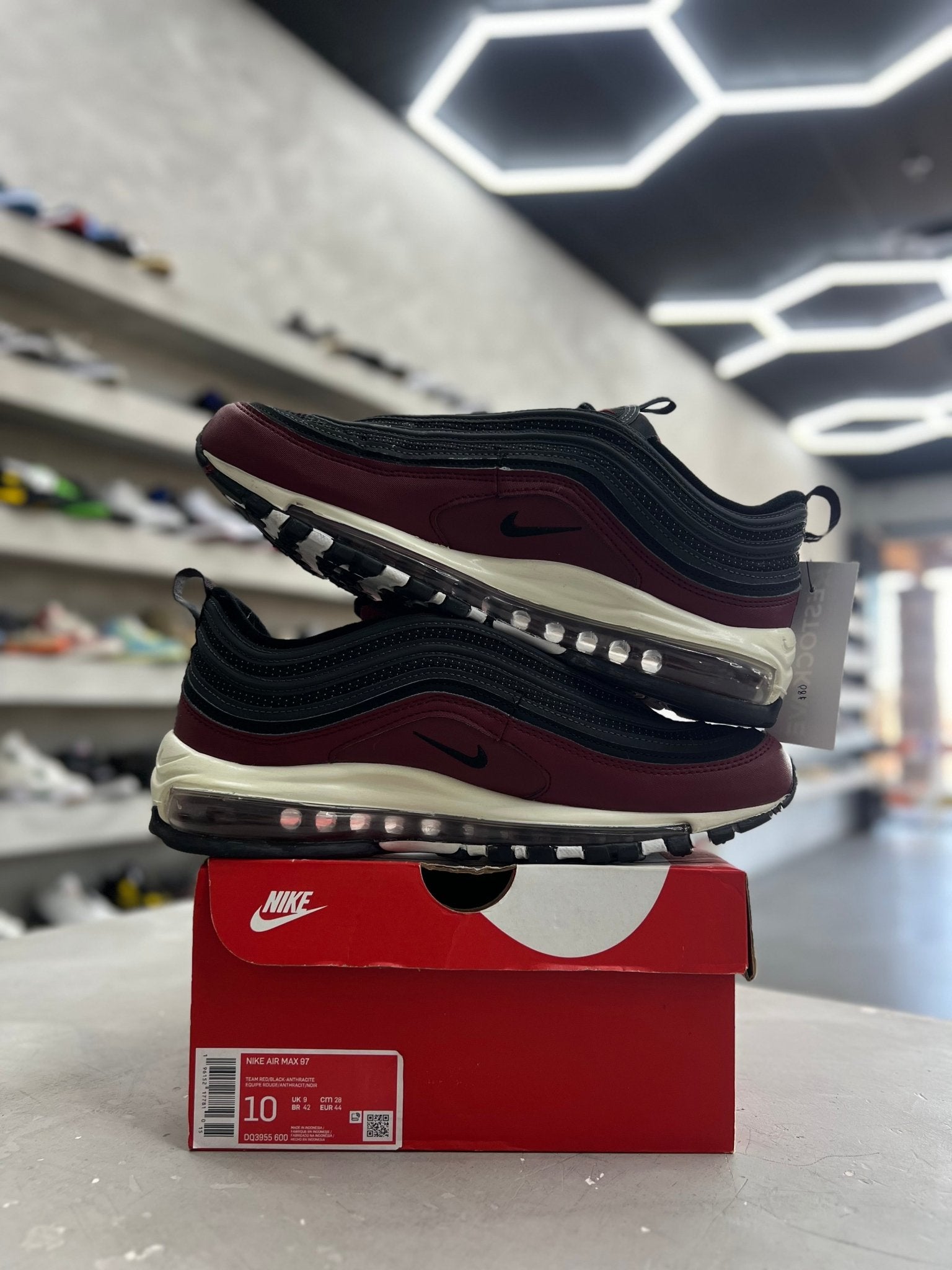 Nike Air Max 97 Black Team Red Sz 10 (PREOWNED) - Restock AveNike Air Max 97 Black Team Red Sz 10 (PREOWNED)Restock AveRestock Ave10Restock Ave