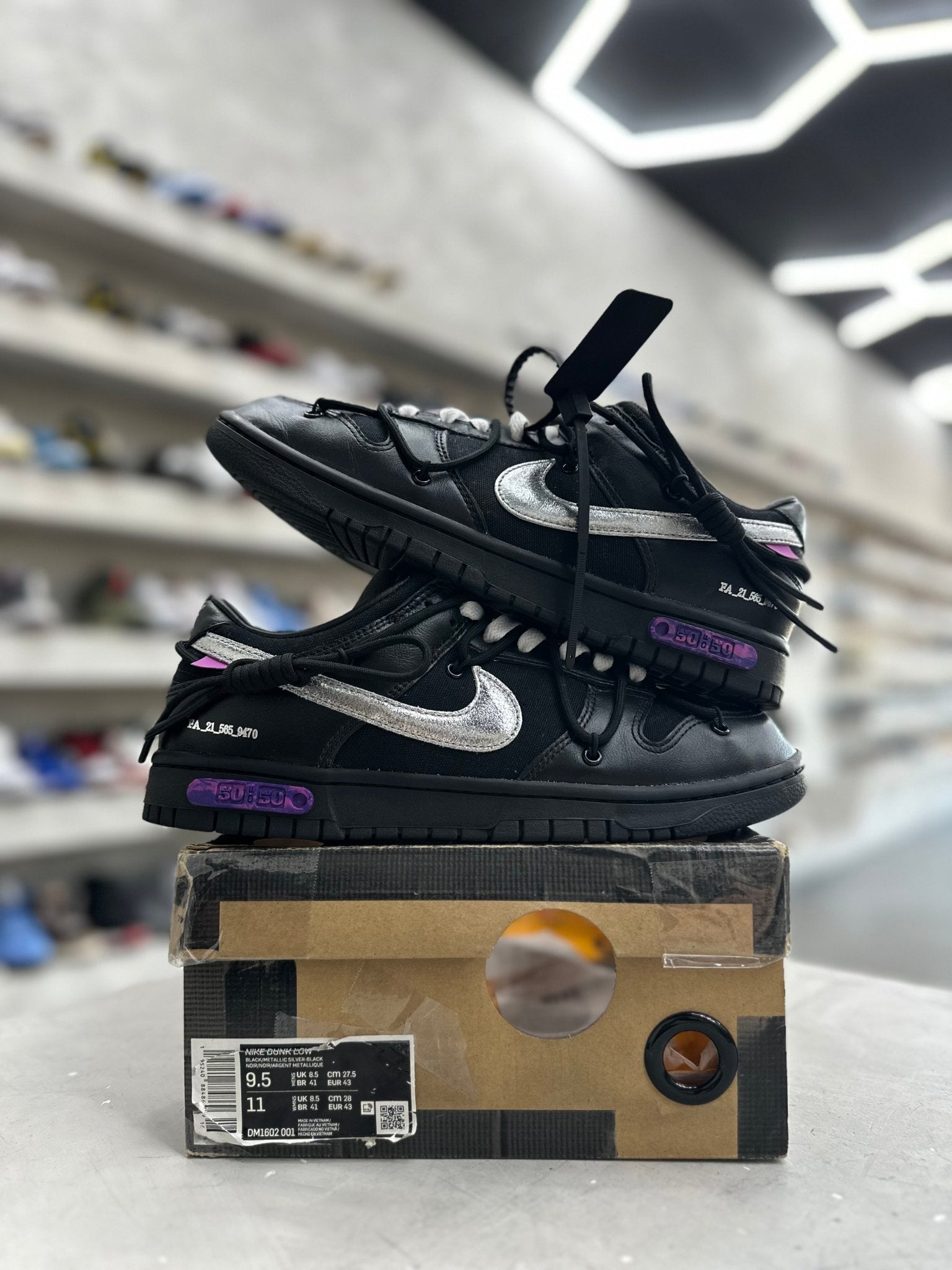 Nike Dunk Low Off-White Lot 50 Sz 9.5 (PREOWNED) - Restock AveNike Dunk Low Off-White Lot 50 Sz 9.5 (PREOWNED)Restock AveRestock Ave9.5Restock Ave