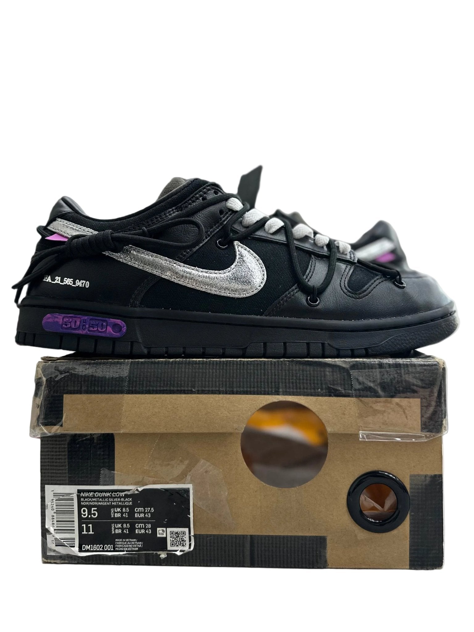 Nike Dunk Low Off-White Lot 50 Sz 9.5 (PREOWNED) - Restock AveNike Dunk Low Off-White Lot 50 Sz 9.5 (PREOWNED)Restock AveRestock Ave9.5Restock Ave
