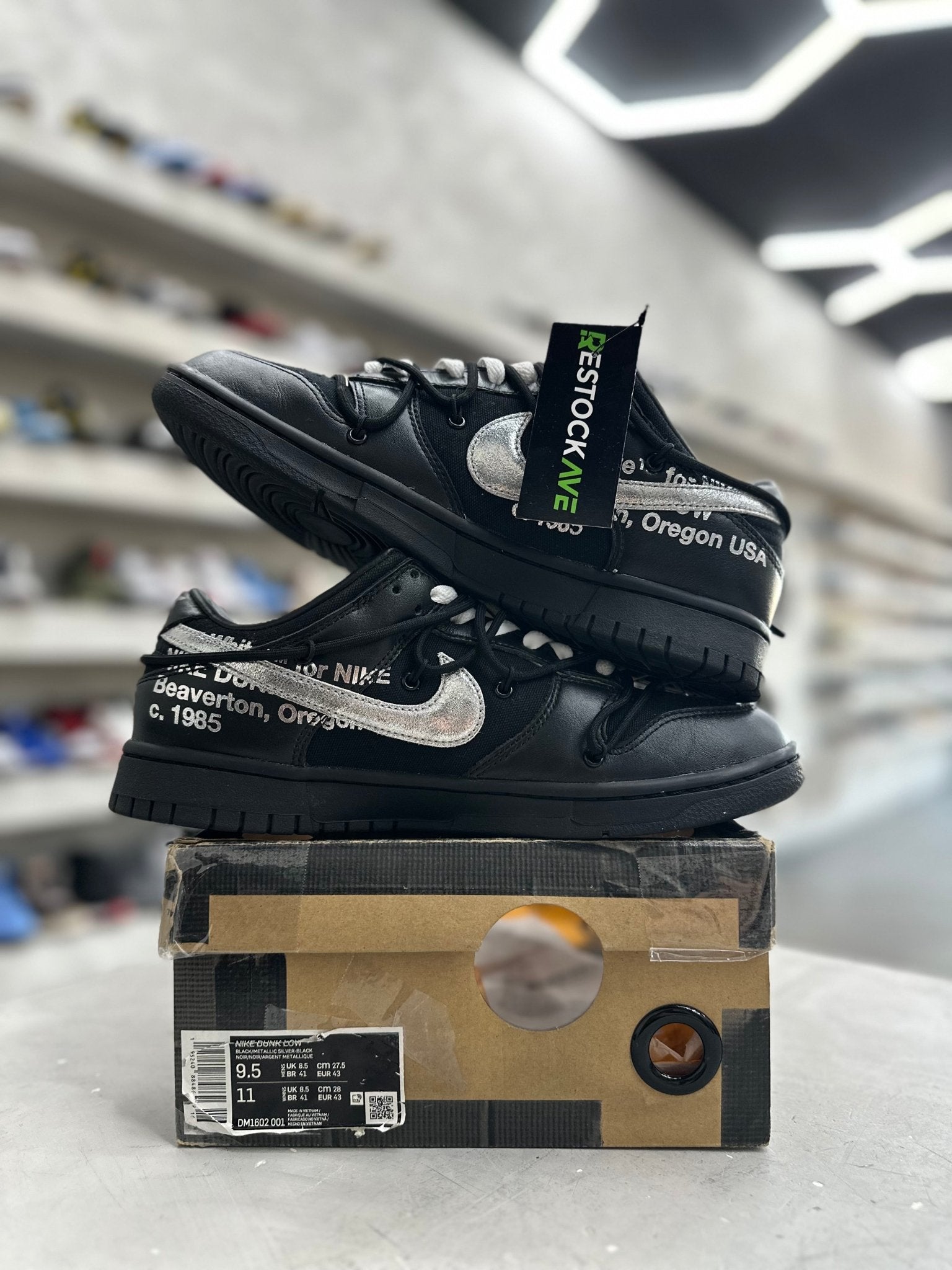 Nike Dunk Low Off-White Lot 50 Sz 9.5 (PREOWNED) - Restock AveNike Dunk Low Off-White Lot 50 Sz 9.5 (PREOWNED)Restock AveRestock Ave9.5Restock Ave