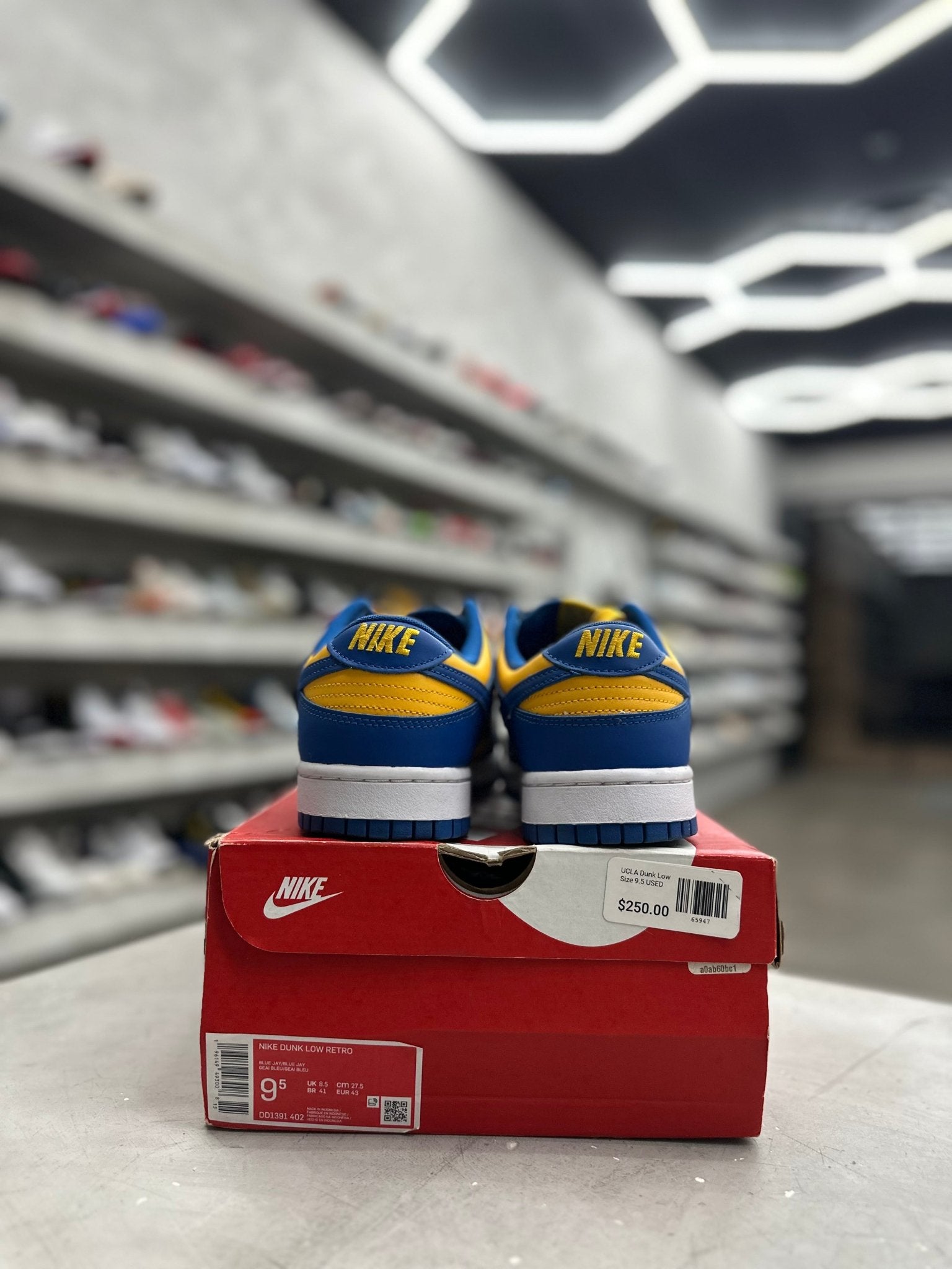 Nike Dunk Low UCLA Sz 9.5 (PREOWNED) - Restock AveNike Dunk Low UCLA Sz 9.5 (PREOWNED)Restock AveRestock Ave9.5Restock Ave