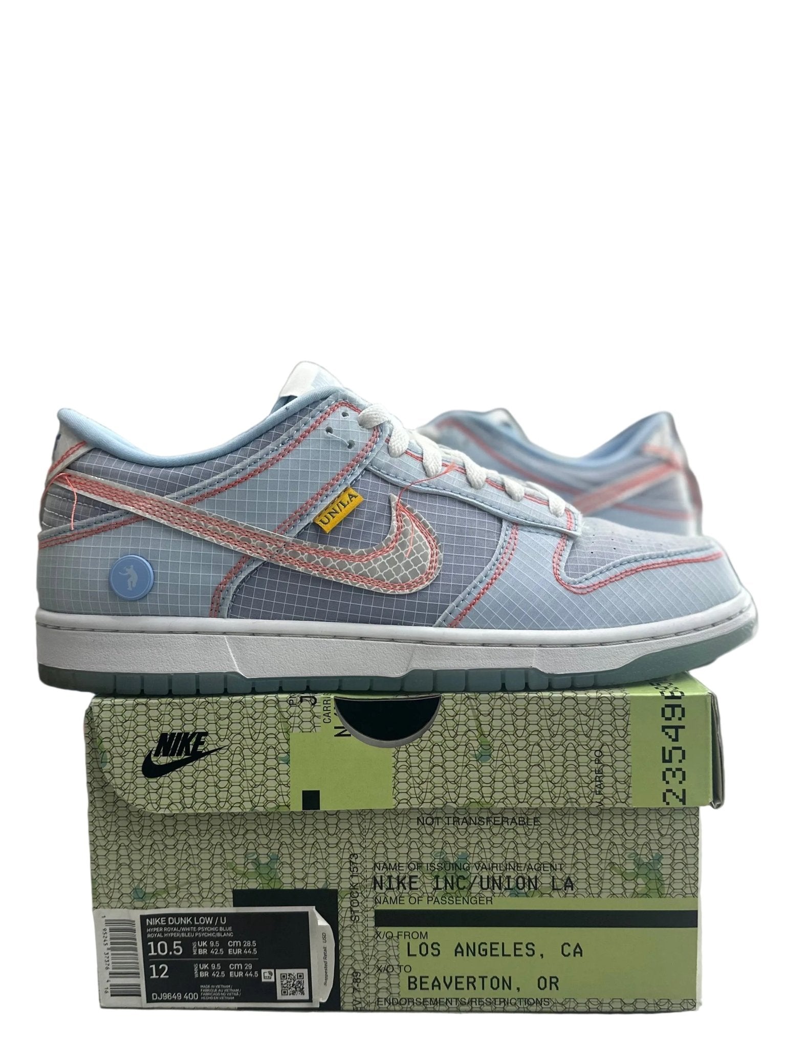 Nike Dunk Low Union Passport Pack Argon Sz 10.5 (PREOWNED) - Restock AveNike Dunk Low Union Passport Pack Argon Sz 10.5 (PREOWNED)Restock AveRestock Ave10.5Restock Ave