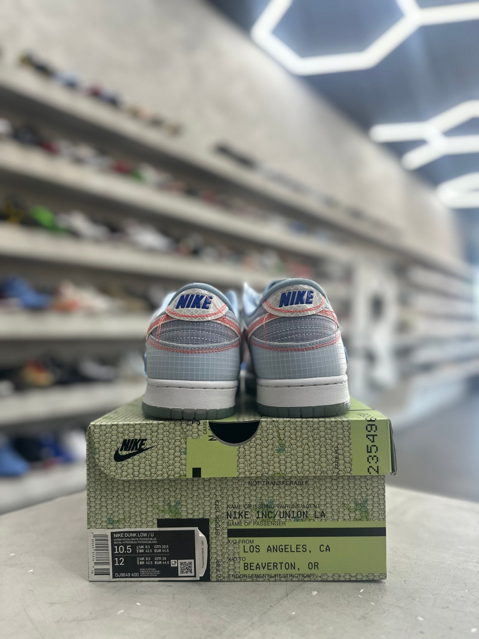 Nike Dunk Low Union Passport Pack Argon Sz 10.5 (PREOWNED) - Restock AveNike Dunk Low Union Passport Pack Argon Sz 10.5 (PREOWNED)Restock AveRestock Ave10.5Restock Ave