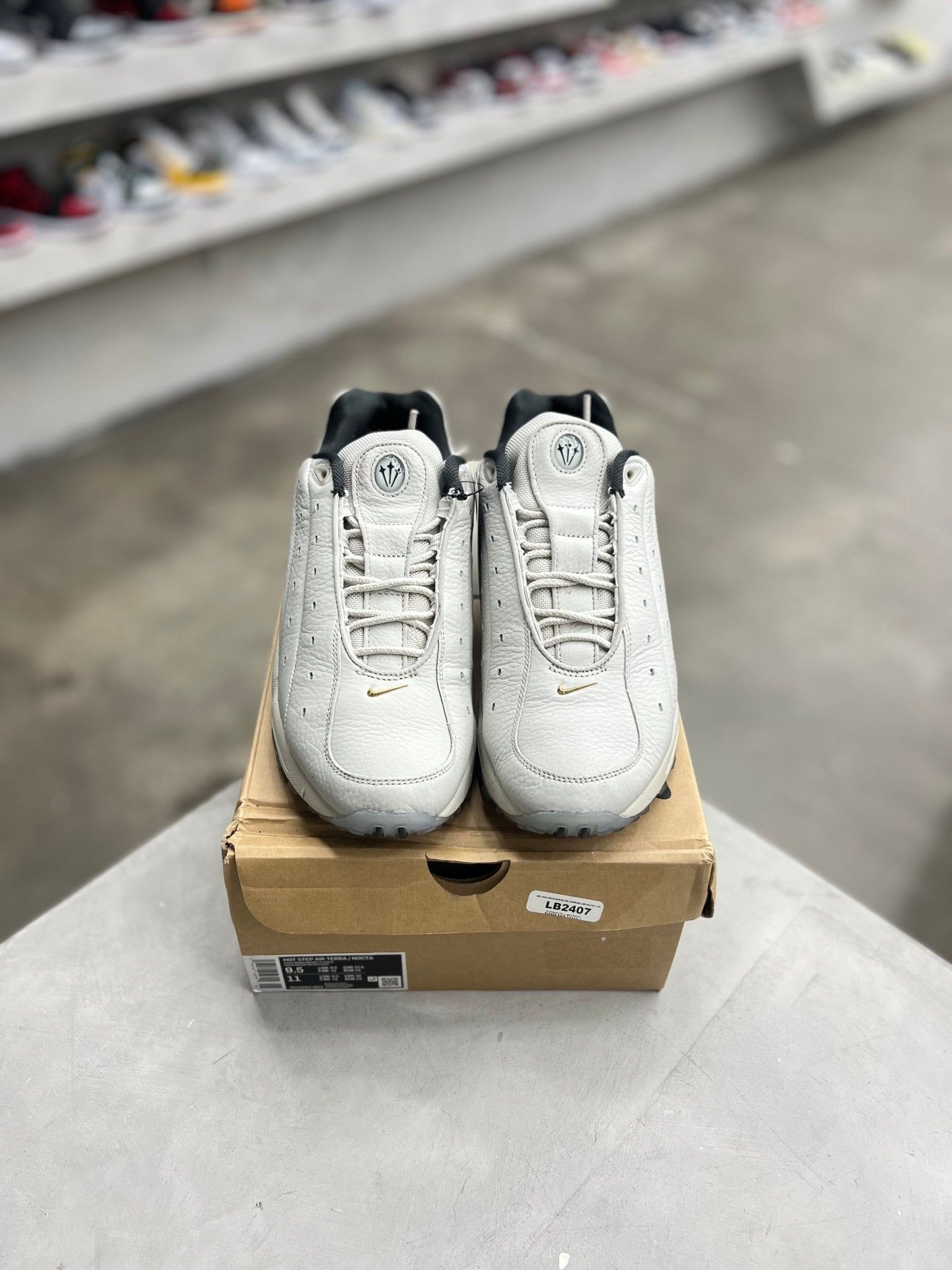 Nike Hot Step Air Terra Drake NOCTA Champagne Sz 9.5 (PREOWNED) - Restock AveNike Hot Step Air Terra Drake NOCTA Champagne Sz 9.5 (PREOWNED)Restock AveRestock Ave9.5Restock Ave