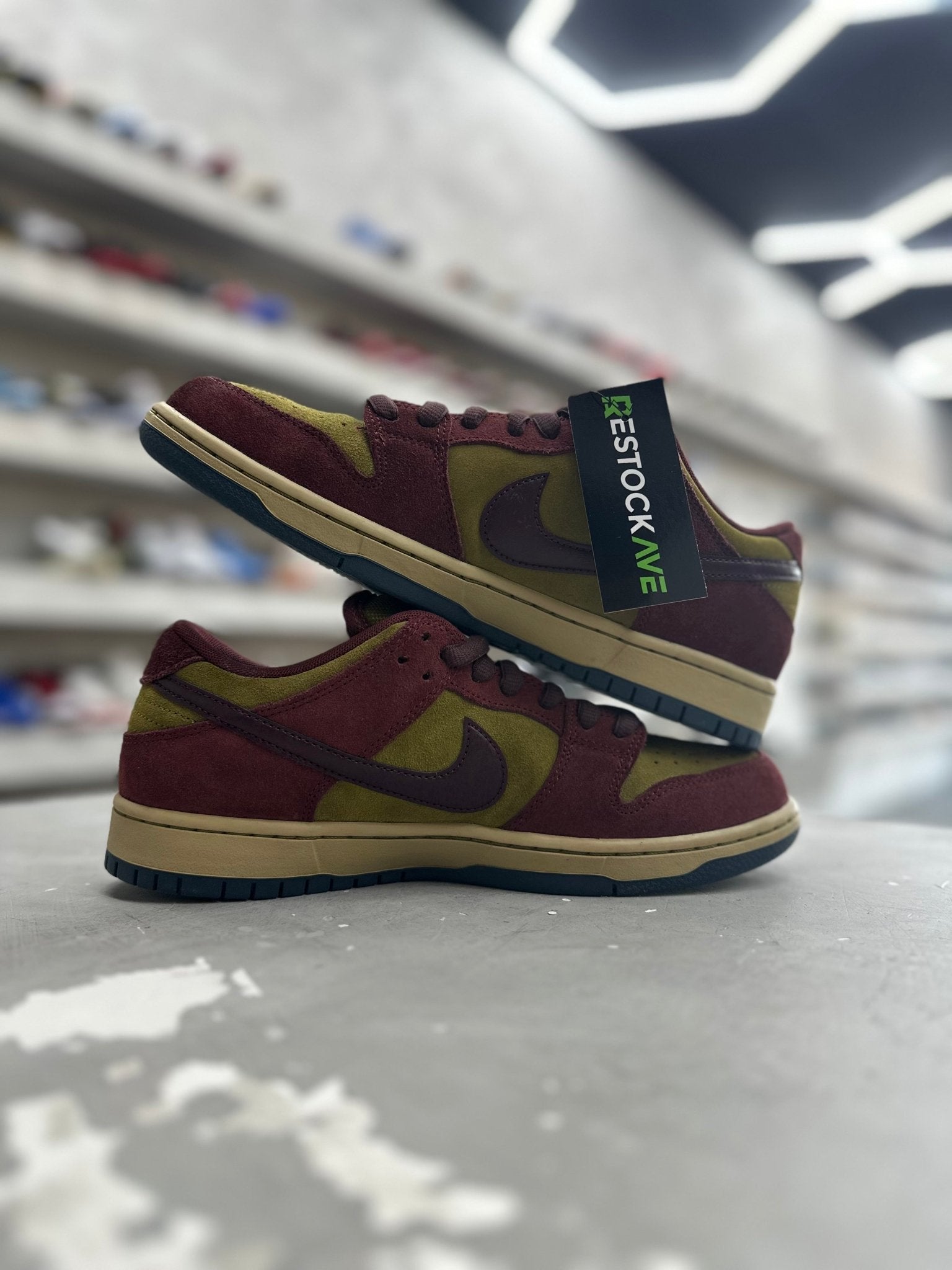 Nike SB Dunk Low Dark Team Red Olive Flak Sz 9 (PREOWNED) (NO BOX) - Restock AveNike SB Dunk Low Dark Team Red Olive Flak Sz 9 (PREOWNED) (NO BOX)Restock AveRestock Ave9Restock Ave