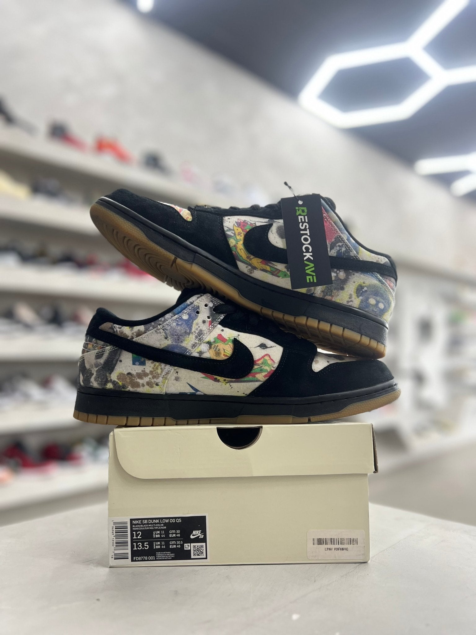 Nike SB Dunk Low Supreme Rammellzee Sz 12 (PREOWNED) - Restock AveNike SB Dunk Low Supreme Rammellzee Sz 12 (PREOWNED)Restock AveRestock Ave1282509171Restock Ave