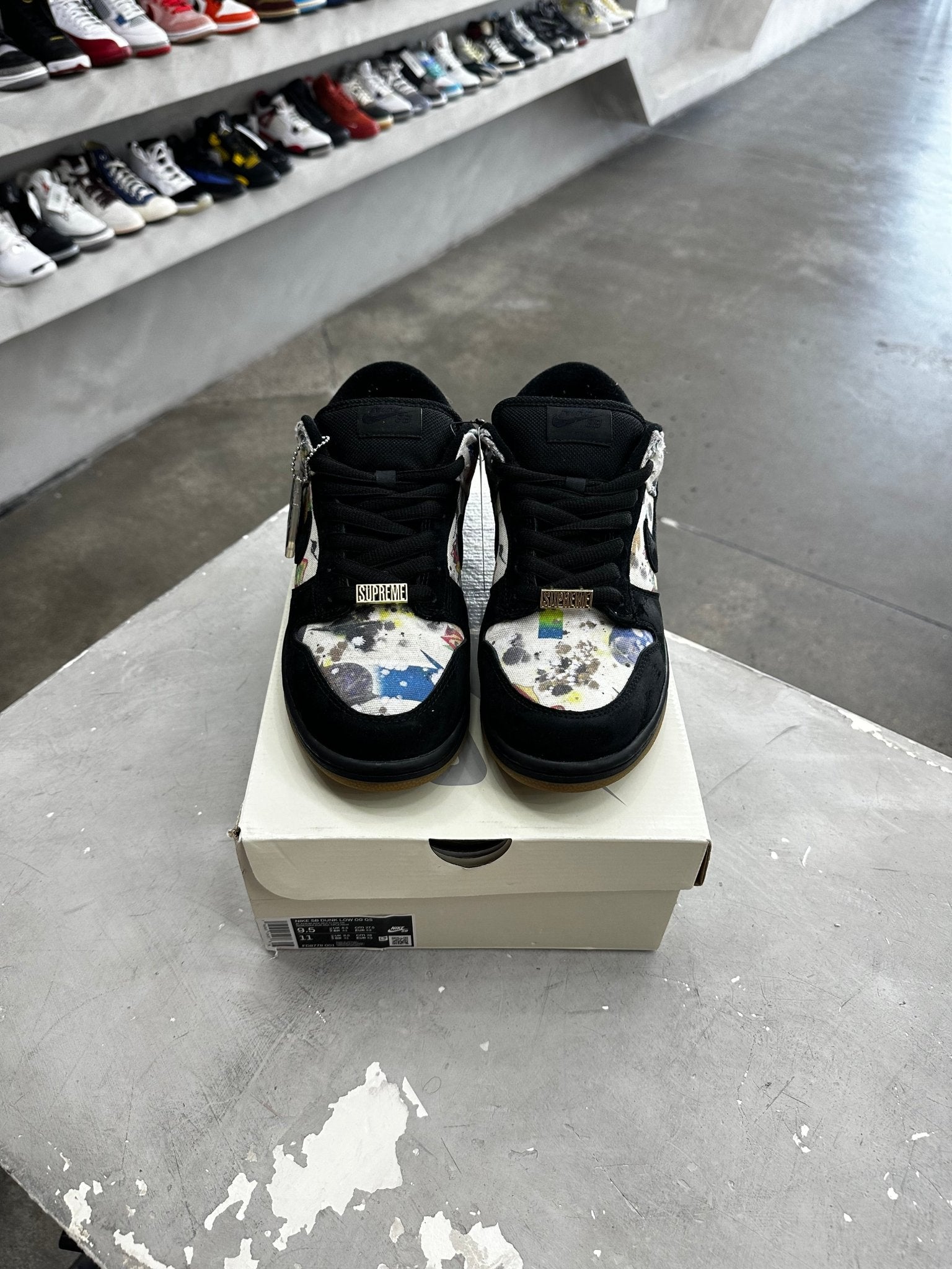 Nike SB Dunk Low Supreme Rammellzee Sz 9.5 (PREOWNED) - Restock AveNike SB Dunk Low Supreme Rammellzee Sz 9.5 (PREOWNED)Restock AveRestock Ave9.599108211Restock Ave