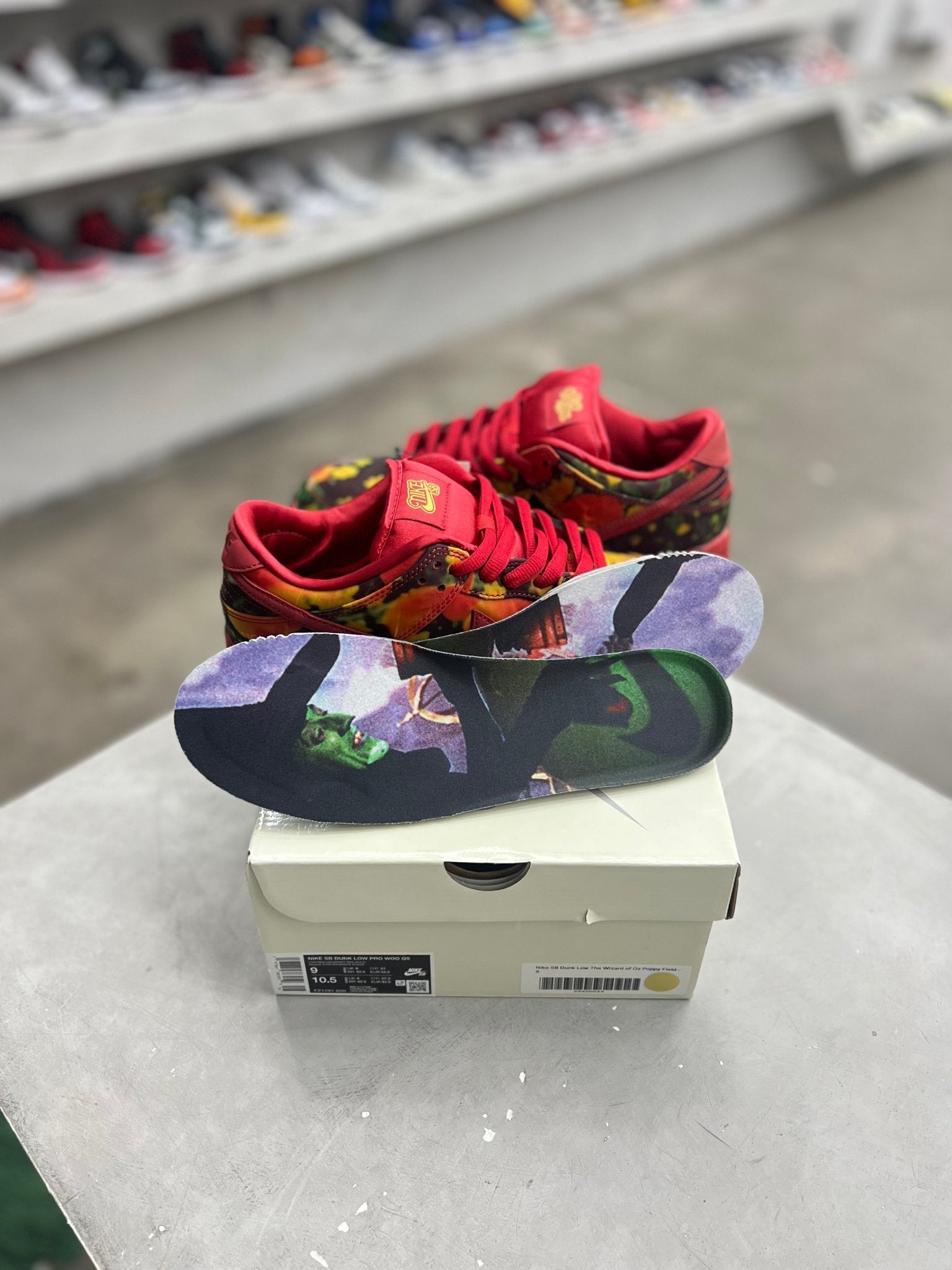 Nike SB Dunk Low The Wizard of Oz Poppy Field Sz 9 (PREOWNED) - Restock AveNike SB Dunk Low The Wizard of Oz Poppy Field Sz 9 (PREOWNED)Restock AveRestock Ave9Restock Ave