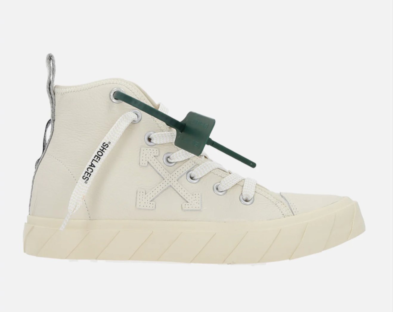 OFF - WHITE VULCANIZED GRAINY LEATHER HIGH - TOP SNEAKERS - Restock AveOFF - WHITE VULCANIZED GRAINY LEATHER HIGH - TOP SNEAKERSRestock AveRestock Ave8Restock Ave