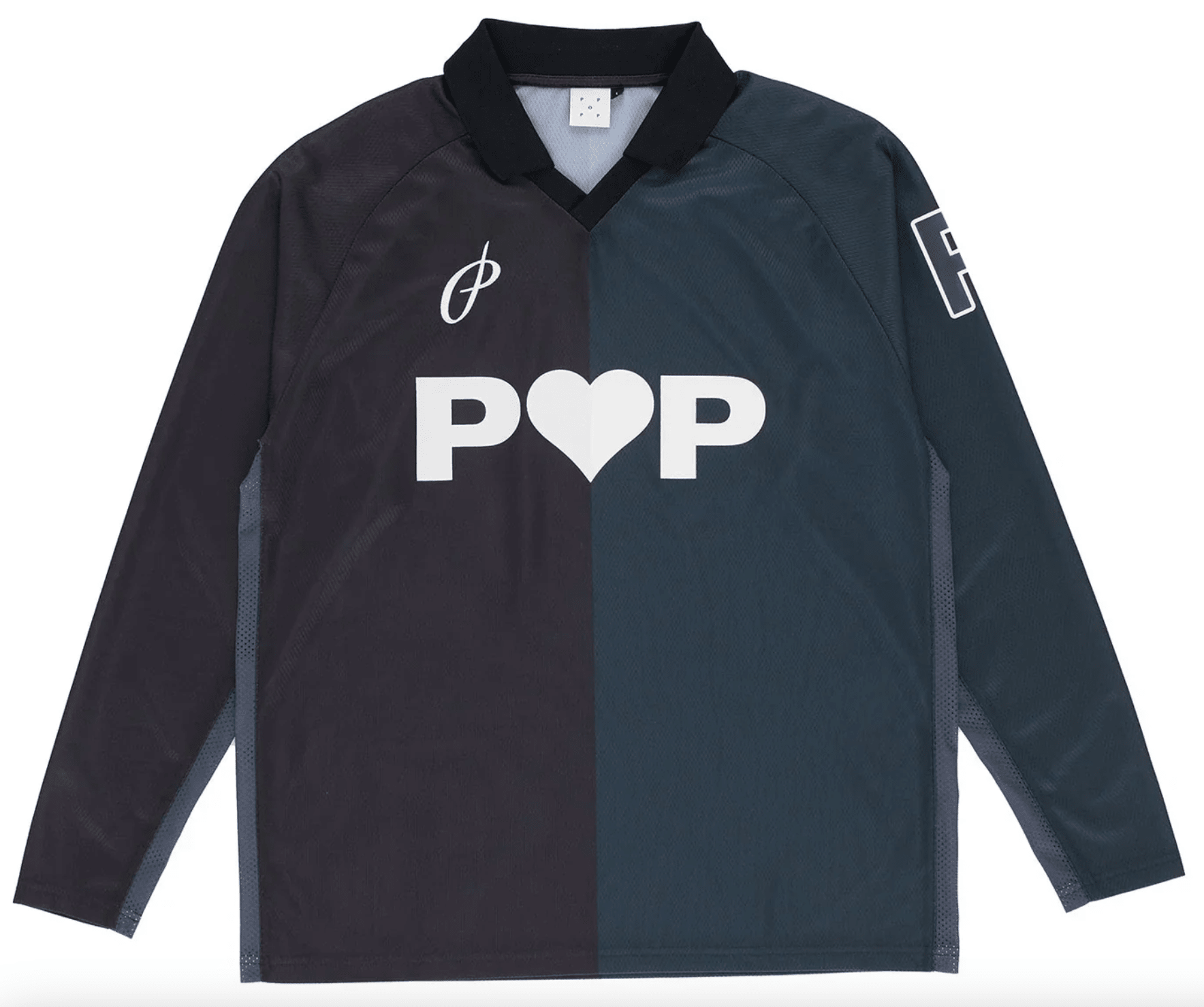 Pop Sportif Longsleeve Shirt Black/Anthracite - Restock AvePop Sportif Longsleeve Shirt Black/AnthraciteRestock AveRestock AveMRestock Ave