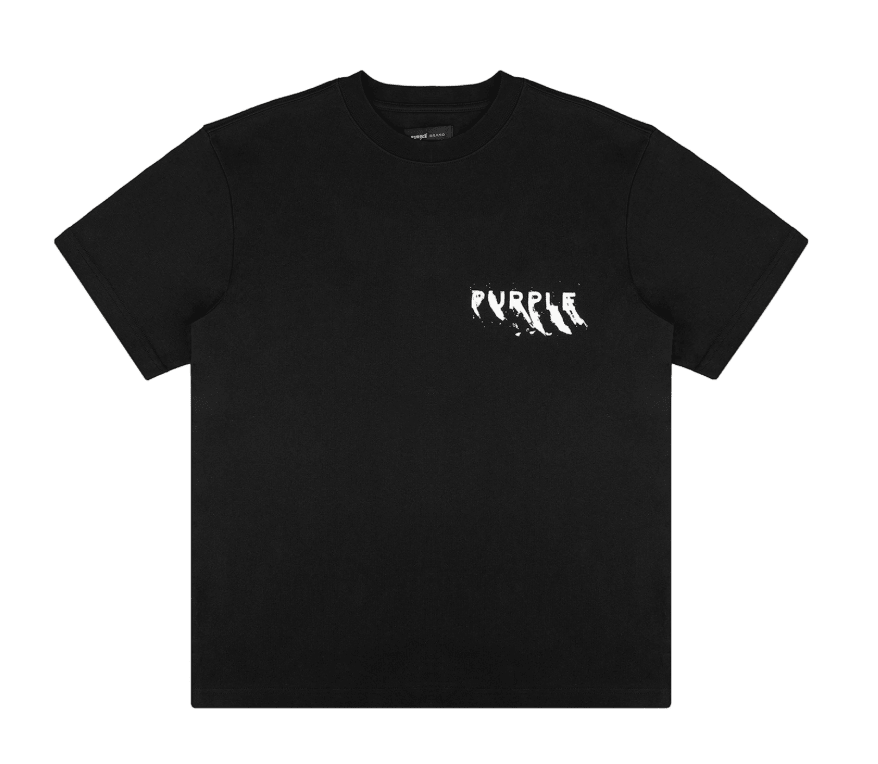 PURPLE Painted Wordmark Tee - Restock AvePURPLE Painted Wordmark TeeRestock AveRestock AveL96550771Restock Ave