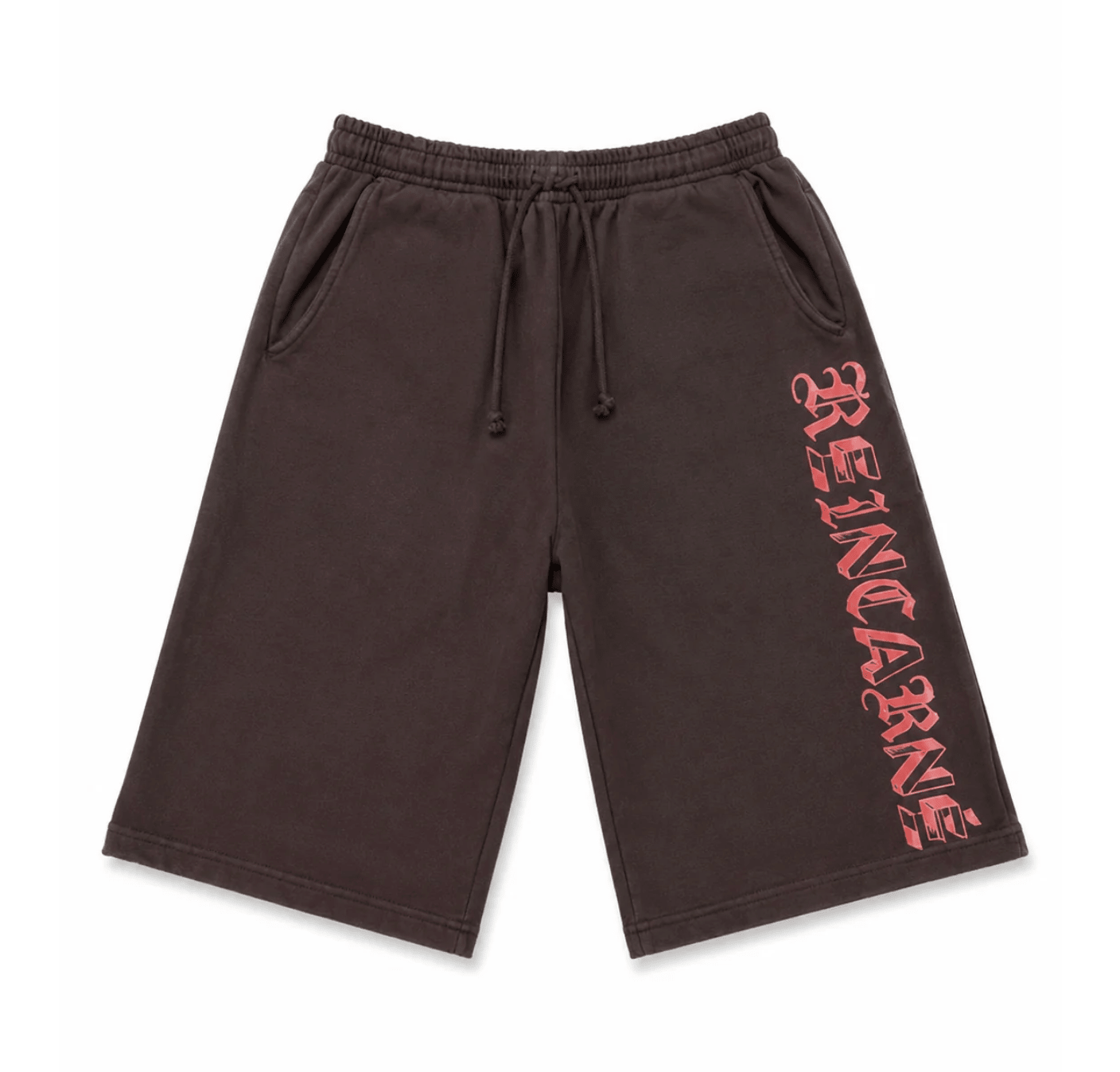 REINCARNATED REINCARNÉ SWEATSHORTS BROWN/RED - Restock AveREINCARNATED REINCARNÉ SWEATSHORTS BROWN/REDRestock AveRestock AveS65085043Restock Ave