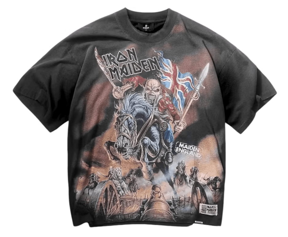 Represent Iron Maiden Steed T-shirt Stained Black - Restock AveRepresent Iron Maiden Steed T-shirt Stained BlackRestock AveRestock AveL53628787Restock Ave