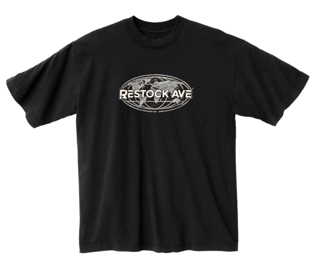 Restock Avenue Worldwide Black T-Shirt - Restock AveRestock Avenue Worldwide Black T-ShirtRestock AveRestock AveSRestock Ave