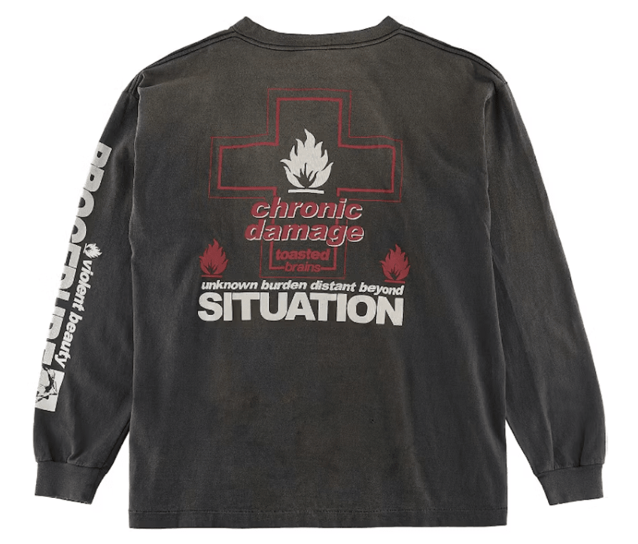 Saint Mxxxxxx Unknown L/S T-Shirt Vintage Black - Restock AveSaint Mxxxxxx Unknown L/S T-Shirt Vintage BlackRestock AveRestock AveL18117235Restock Ave
