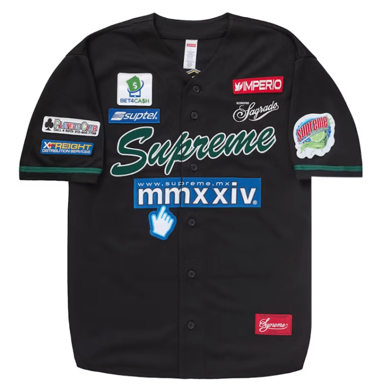 Supreme Chosen One Baseball Jersey Black - Restock AveSupreme Chosen One Baseball Jersey BlackRestock AveRestock AveL46242163Restock Ave