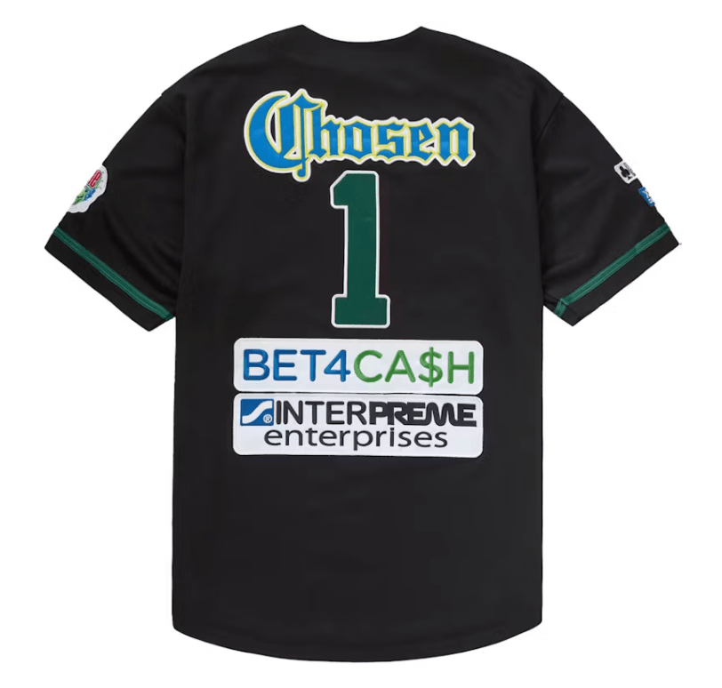 Supreme Chosen One Baseball Jersey Black - Restock AveSupreme Chosen One Baseball Jersey BlackRestock AveRestock AveL46242163Restock Ave